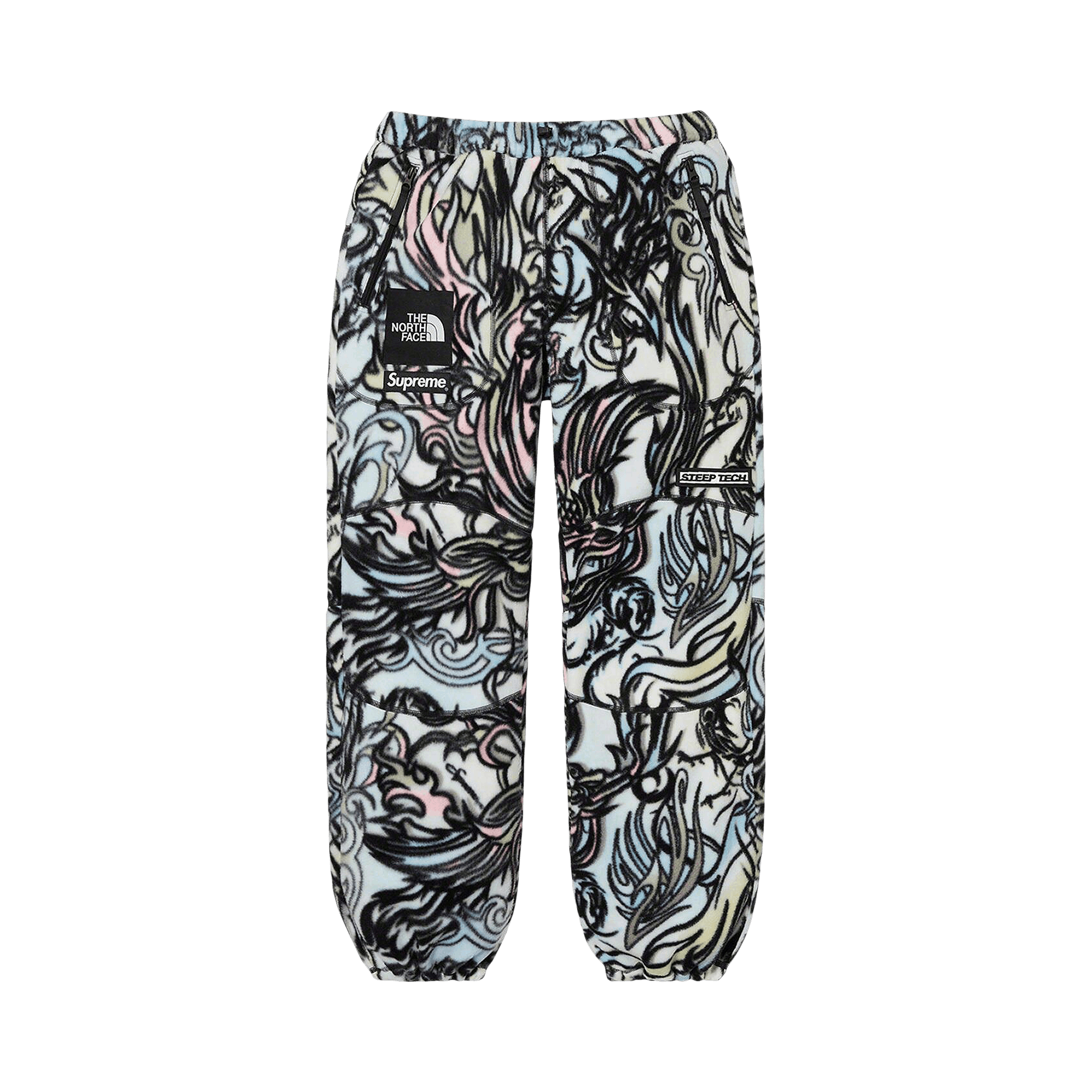Supreme x The North Face Steep Tech Fleece Pant 'Multicolor Dragon'