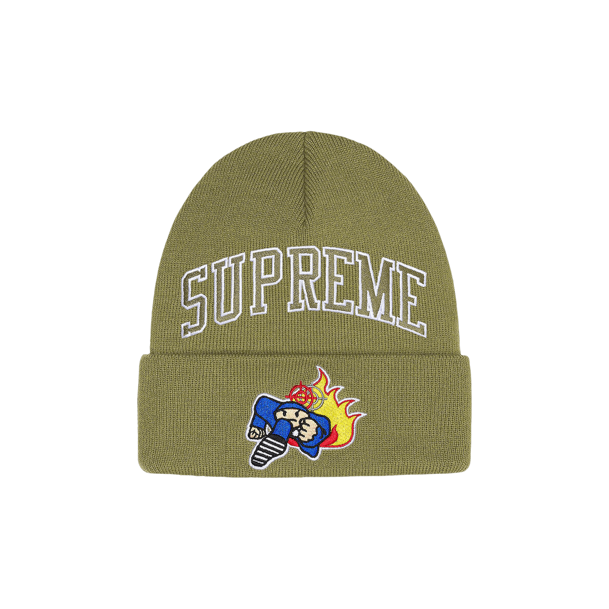 Supreme x Duck Down Records Beanie 'Light Olive'