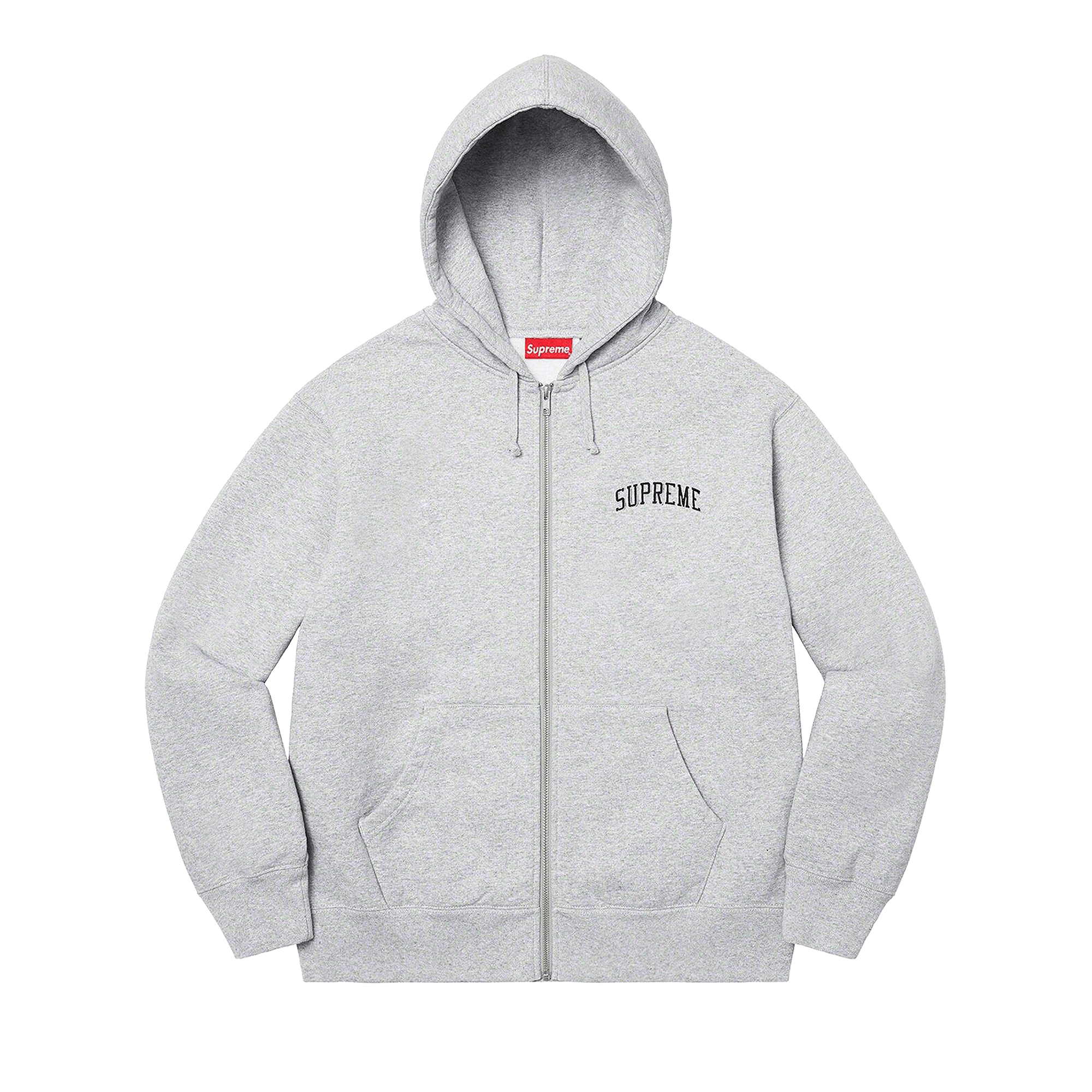 Supreme Doughboy Zip Up Hooded Sweatshirt 'Heather Grey'