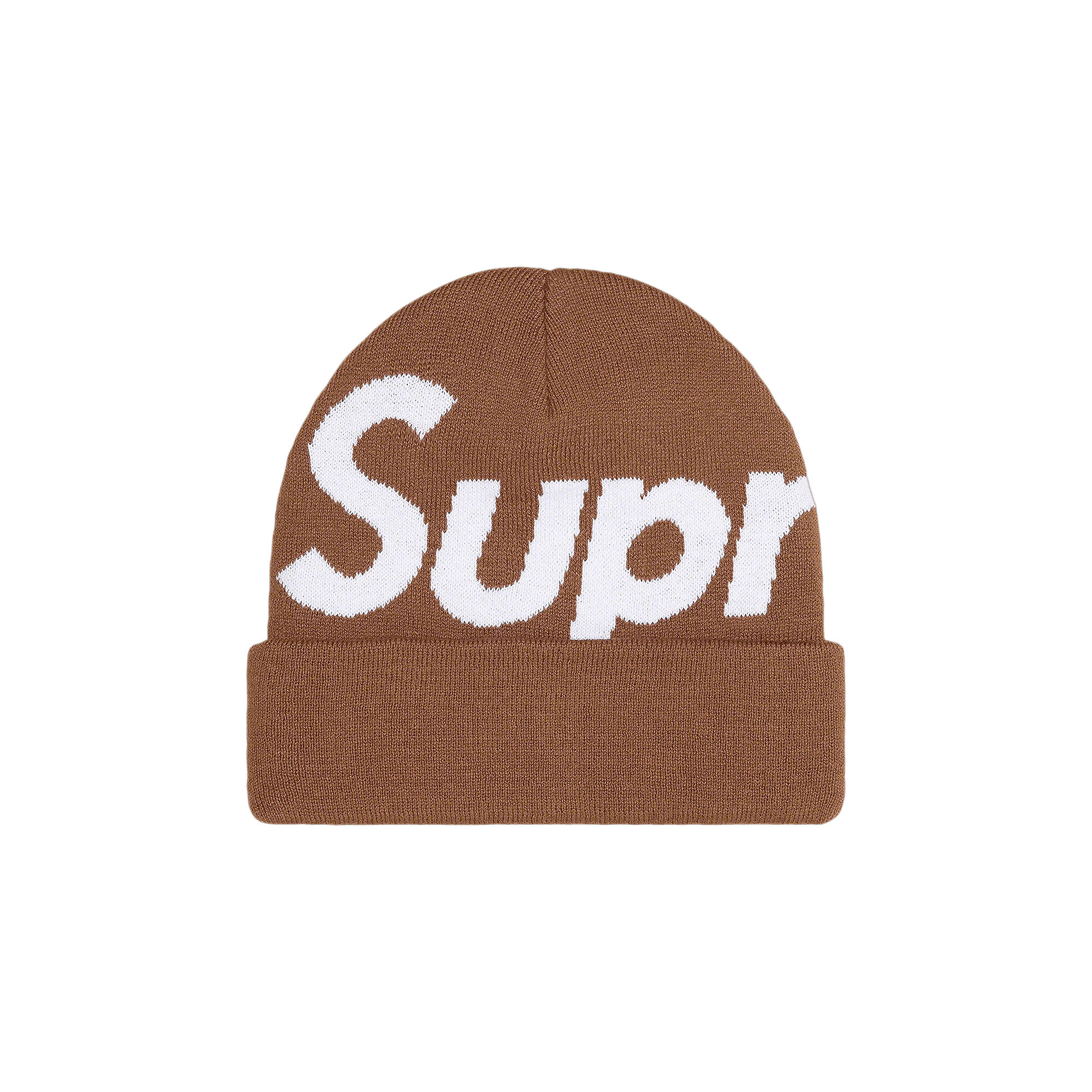 Supreme Big Logo Beanie 'Brown'