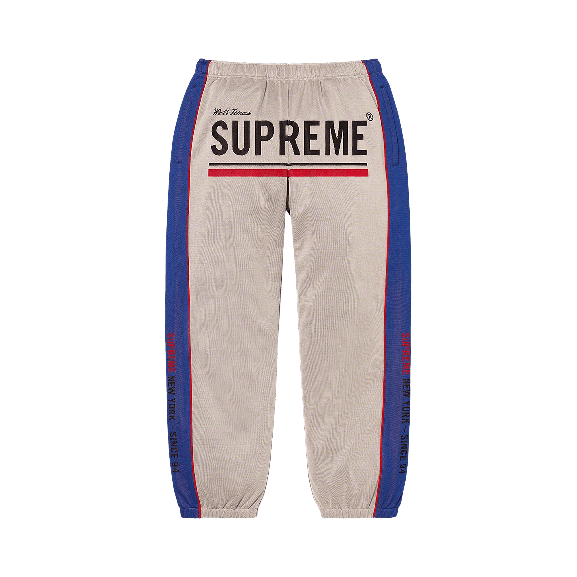 Supreme World Famous Jacquard Track Pant 'Stone'