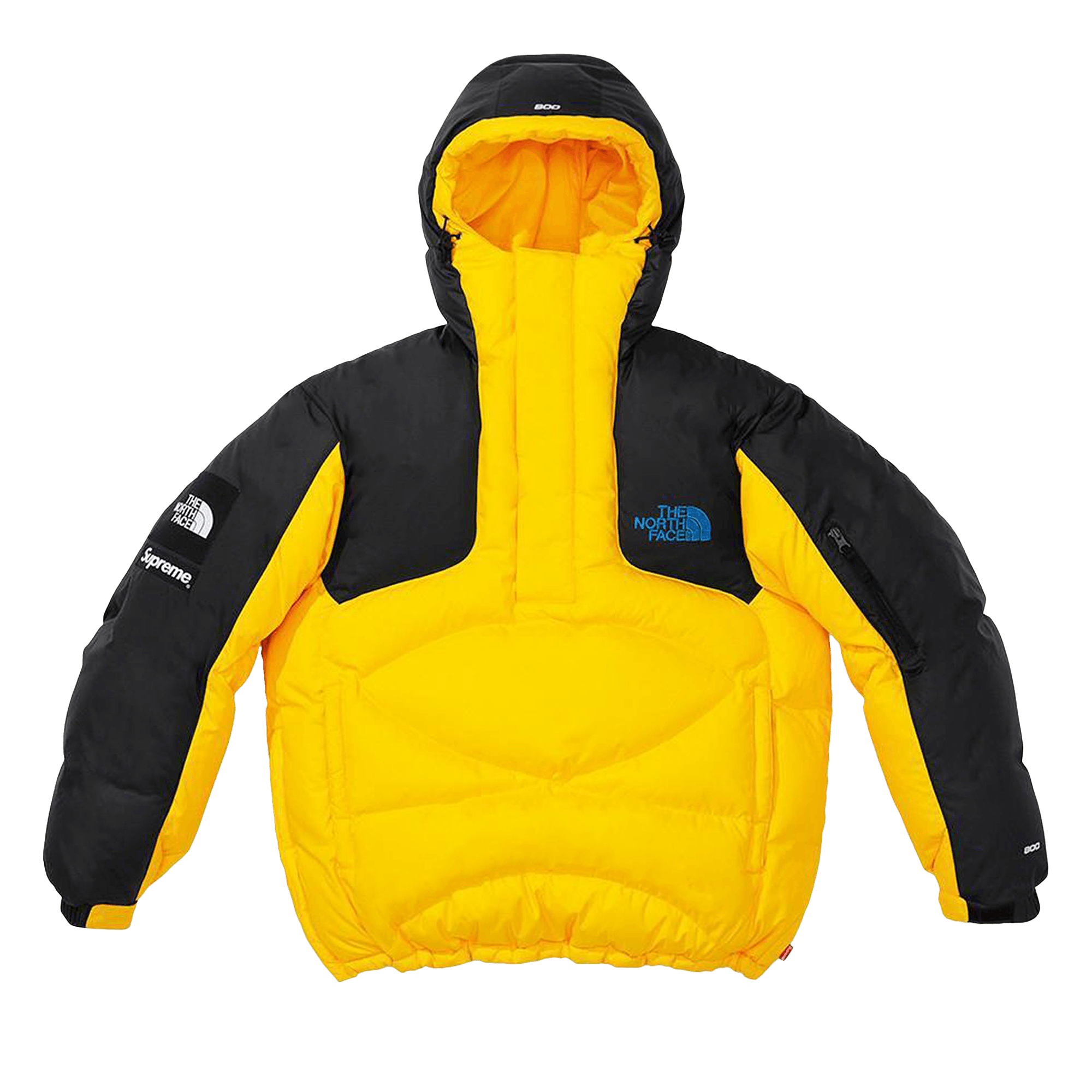 Supreme x The North Face 800-Fill Half Zip Hooded Pullover 'Yellow'