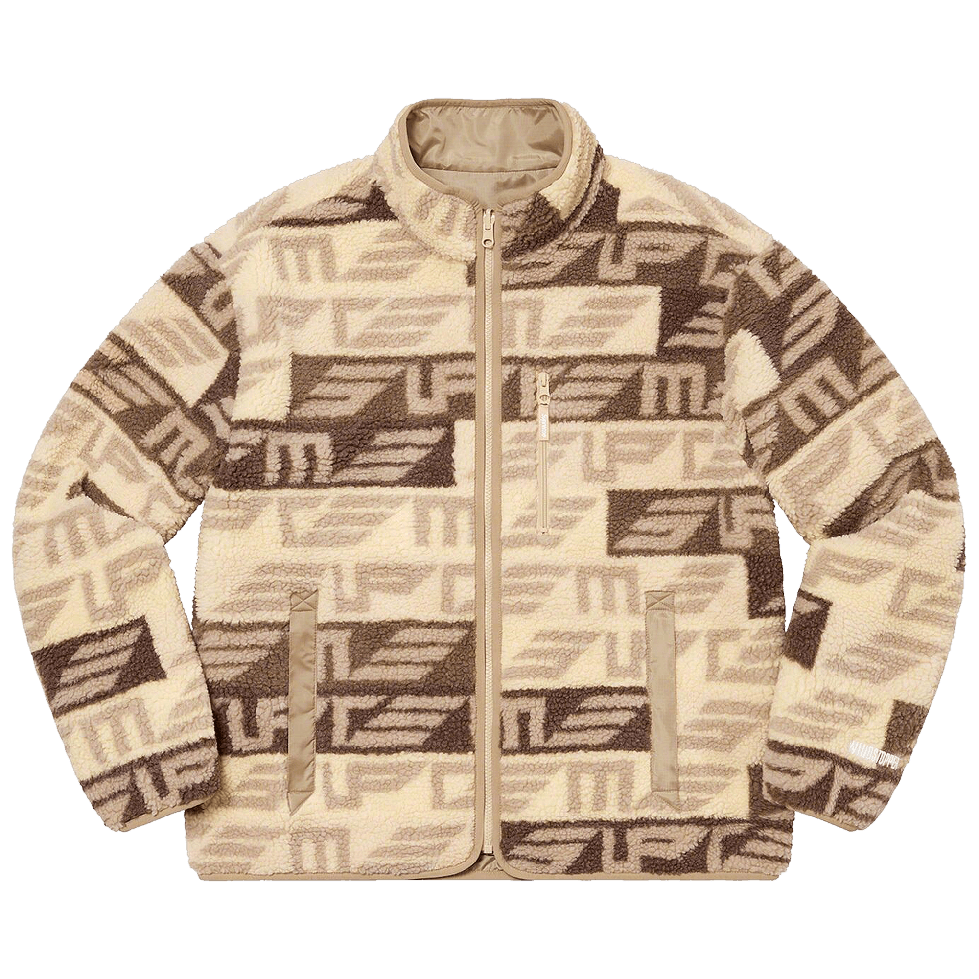Supreme Geo Reversible WINDSTOPPER Fleece Jacket 'Tan'