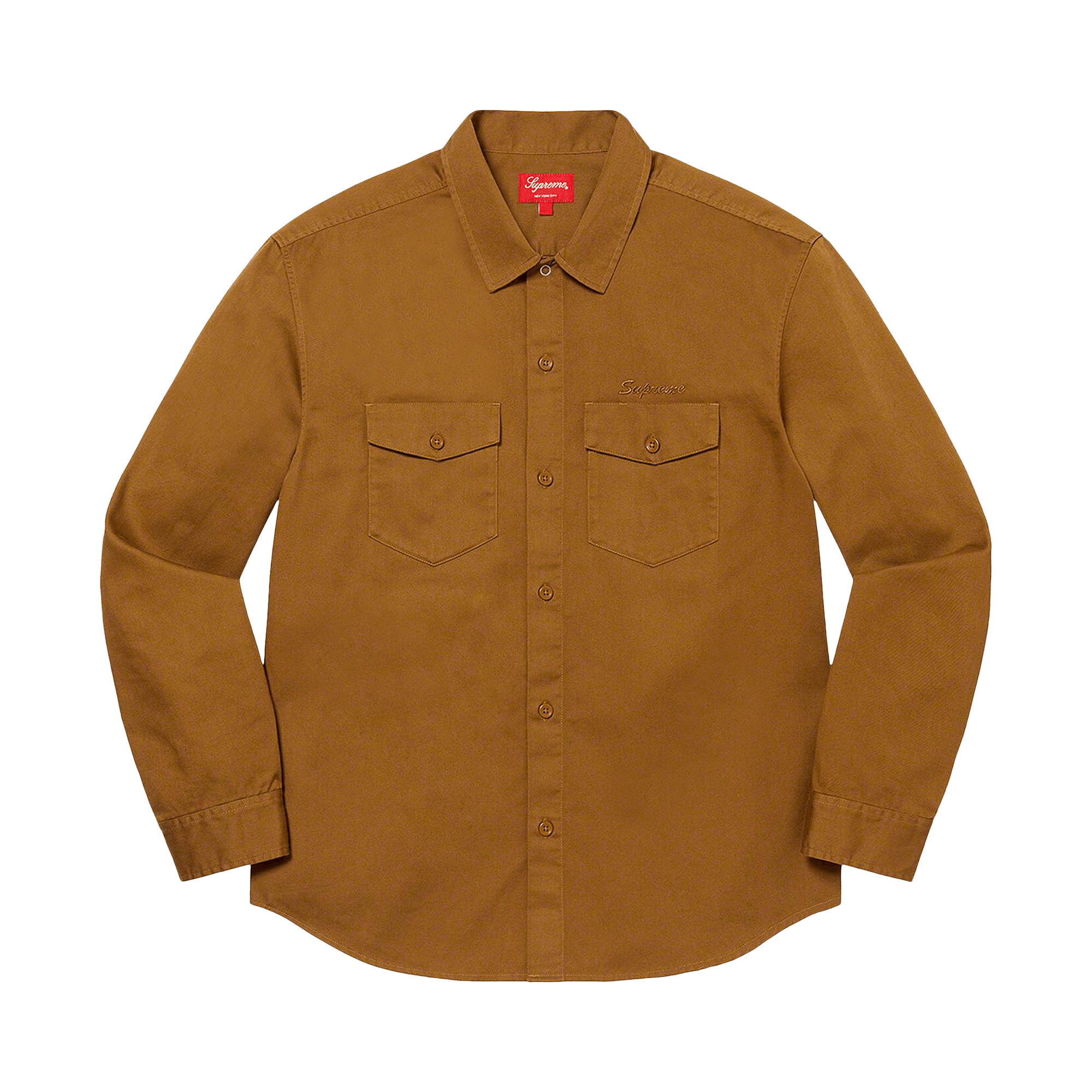 Supreme x Raymond Pettibon Work Shirt 'Washed Brown'