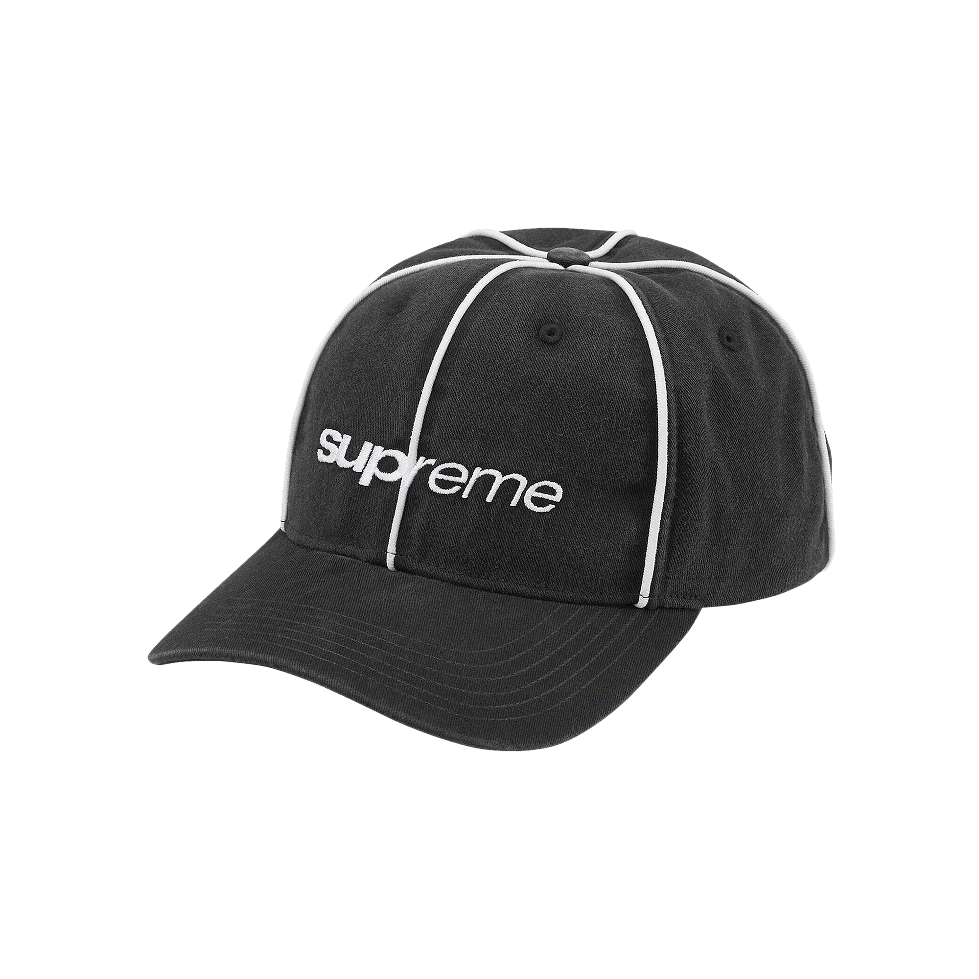 Supreme Piping 6-Panel 'Black'