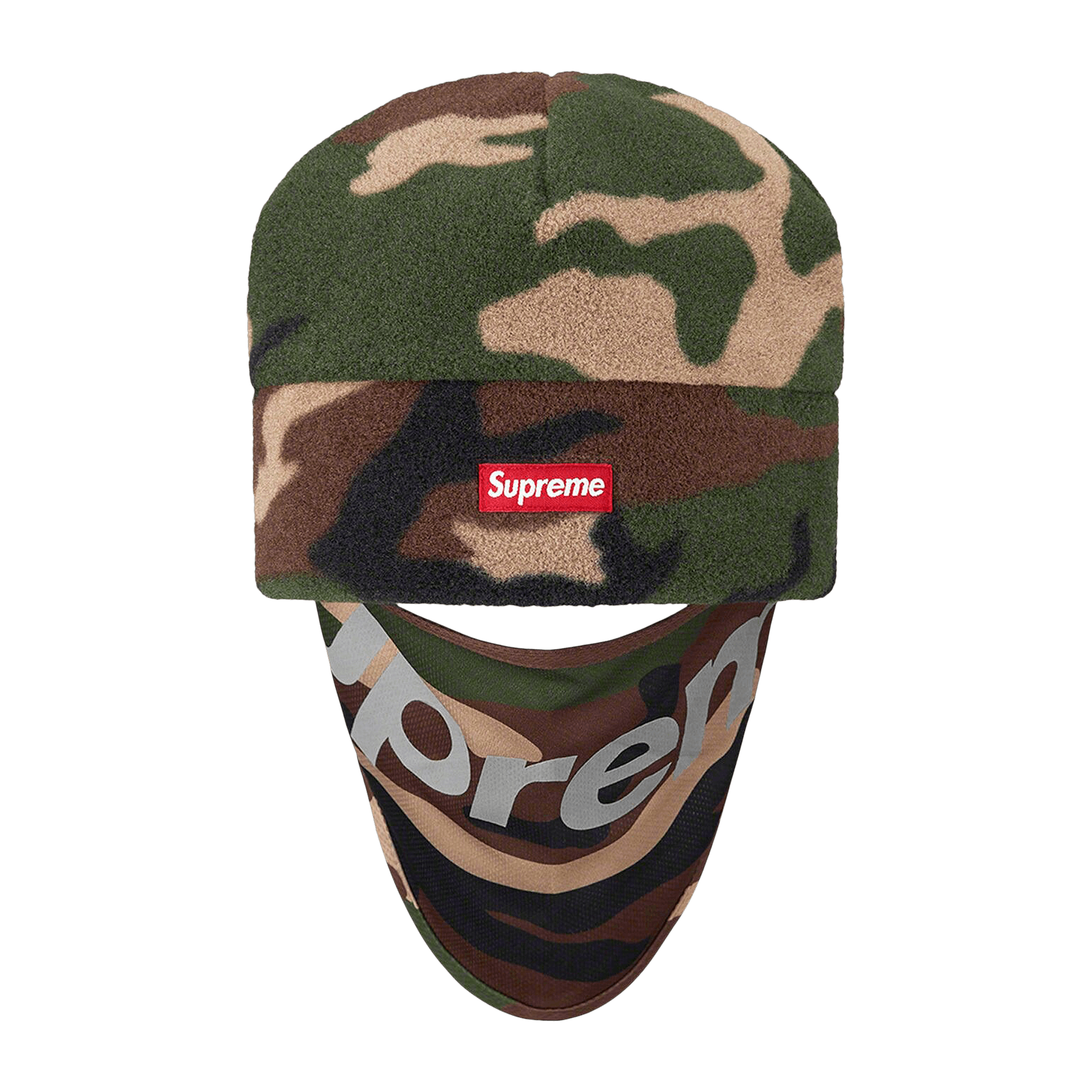 Supreme x Polartec Facemask Beanie 'Woodland Camo'