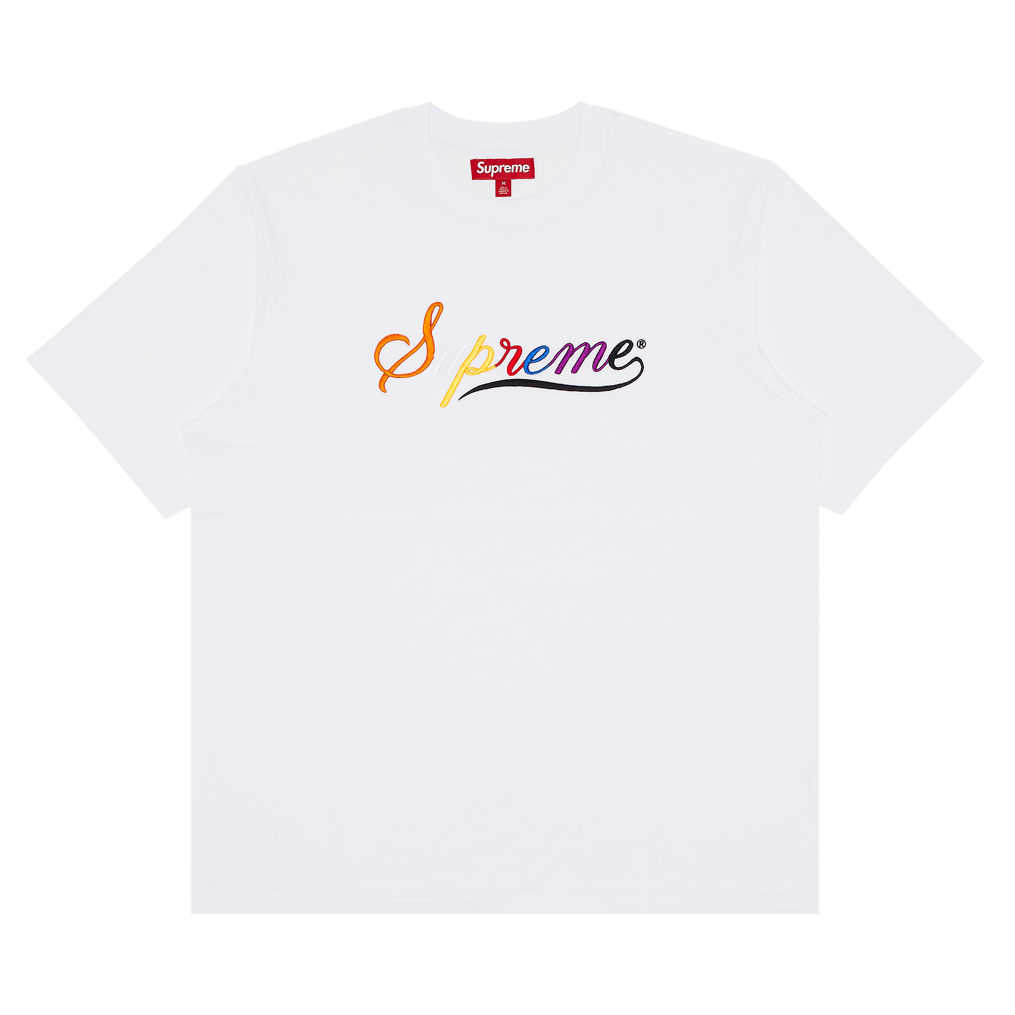 Supreme Cursive Short-Sleeve Top 'White'