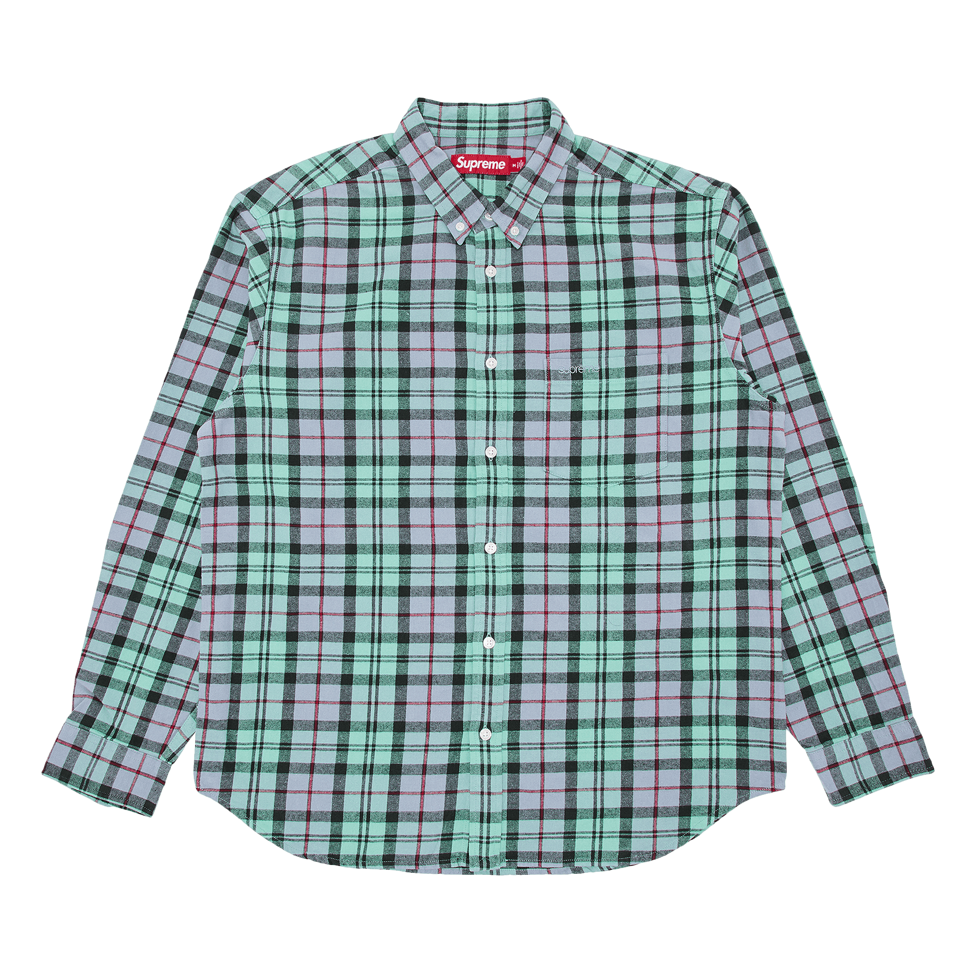Supreme Plaid Flannel Shirt 'Blue'