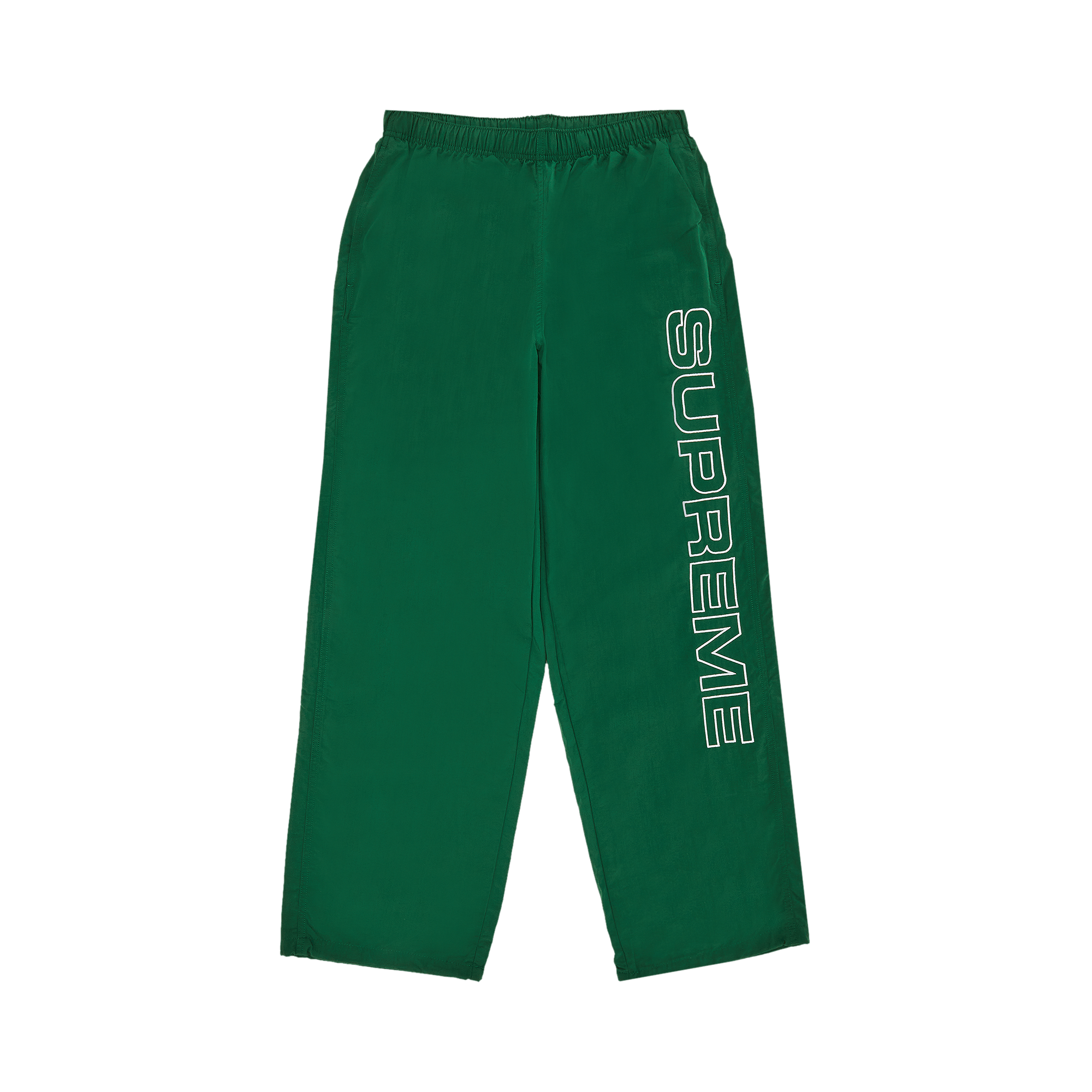 Supreme Spellout Embroidered Track Pant 'Dark Green'