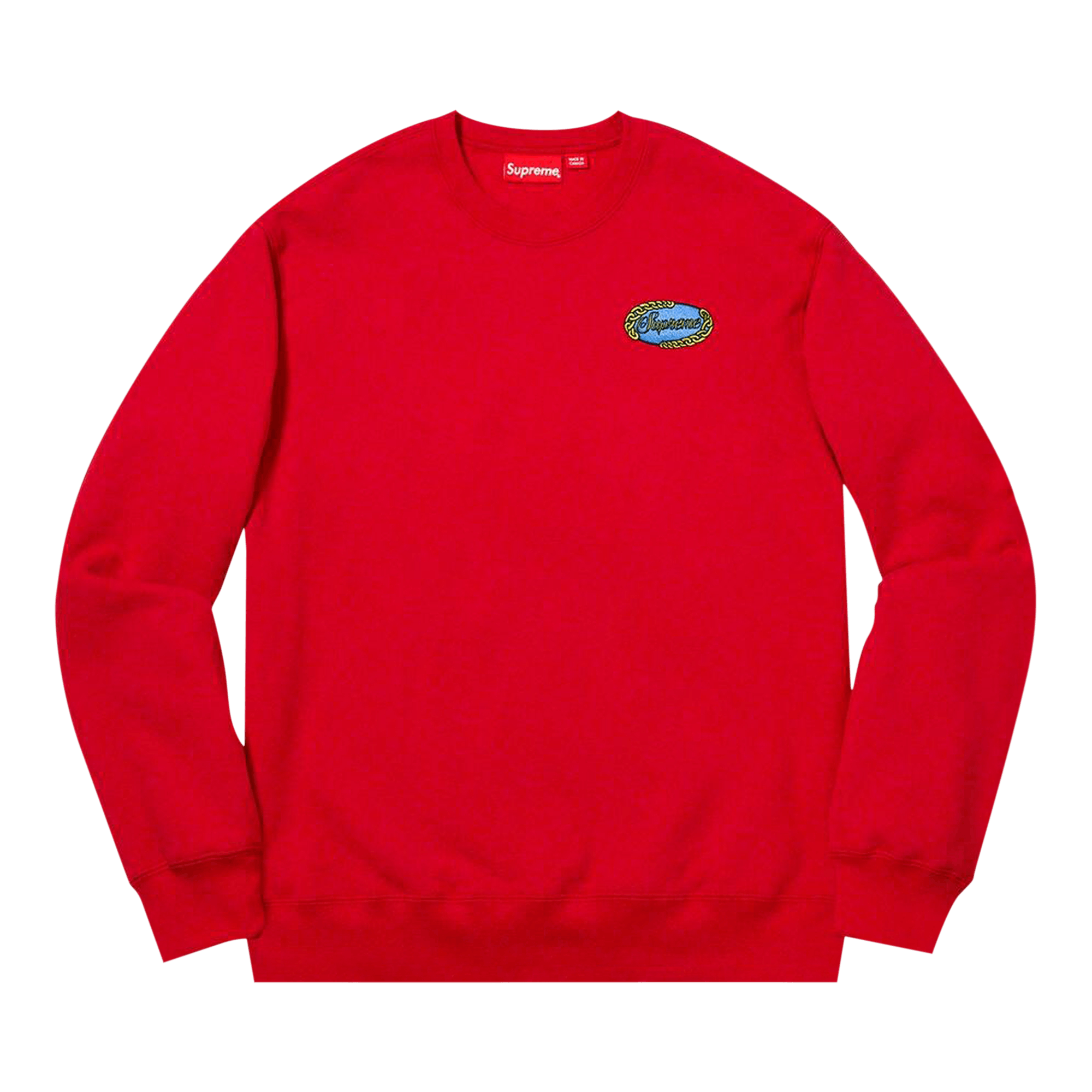 Supreme Chain Logo Crewneck 'Red'