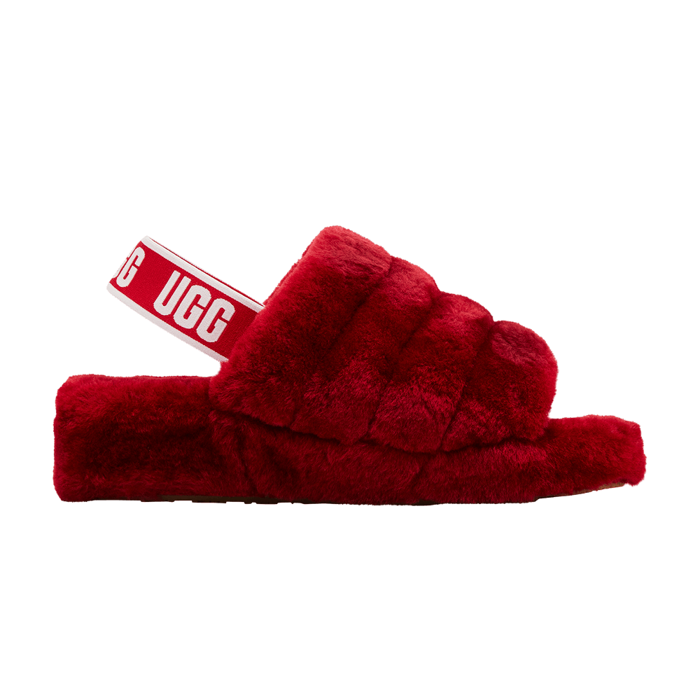 UGG Wmns Fluff Yeah Slide 'Ribbon Red'