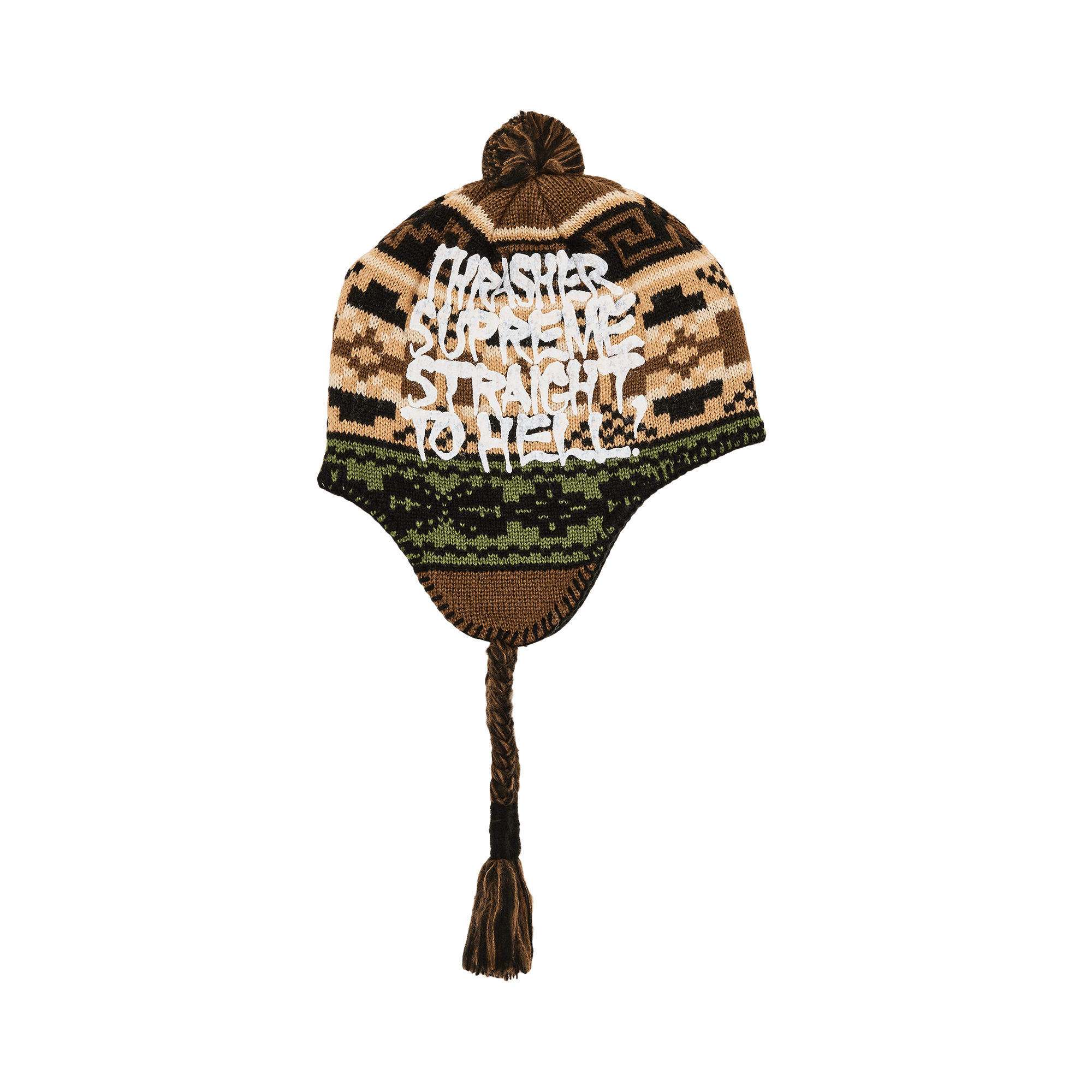 Supreme x Thrasher Earflip Beanie 'Brown'