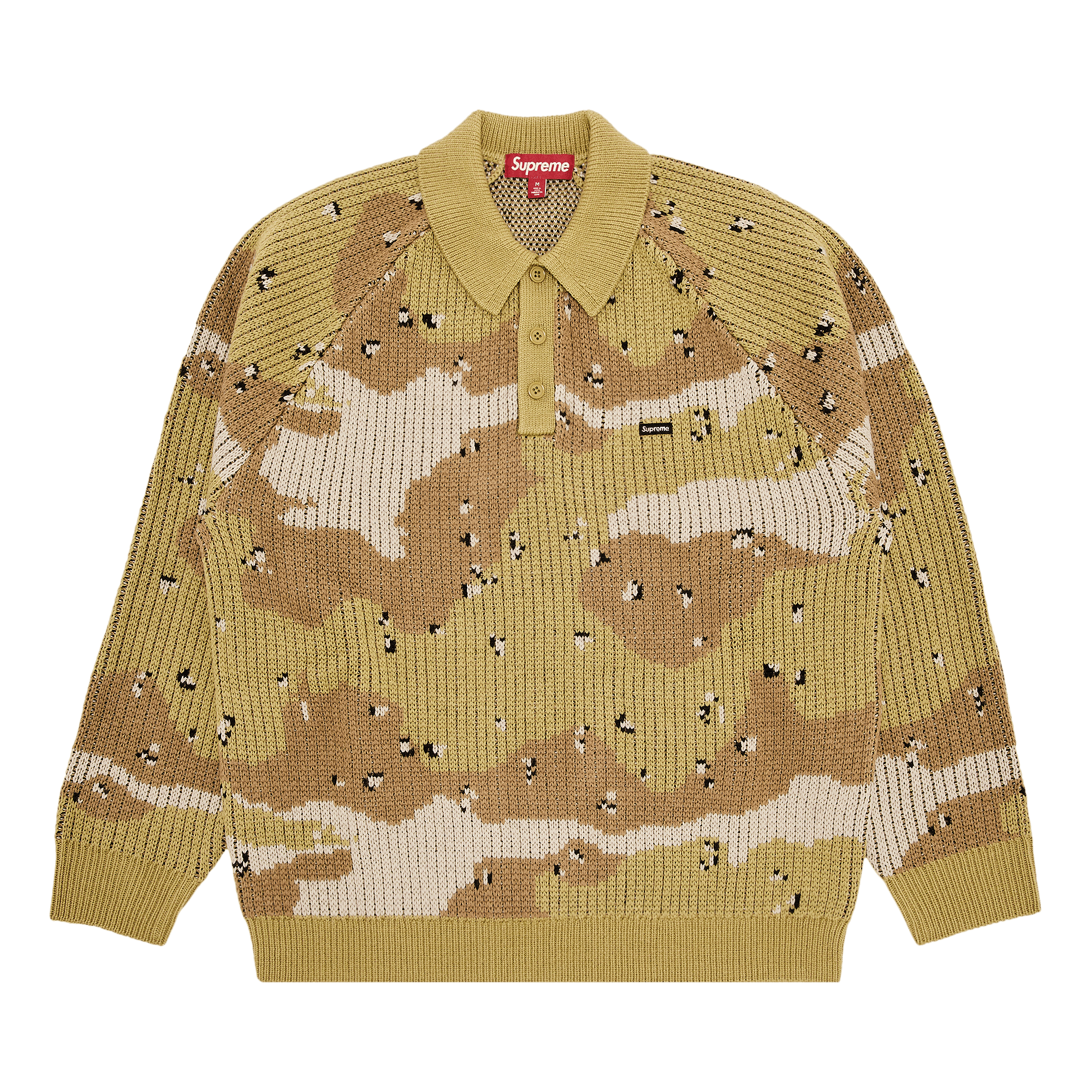 Supreme Small Box Polo Sweater 'Desert Camo'