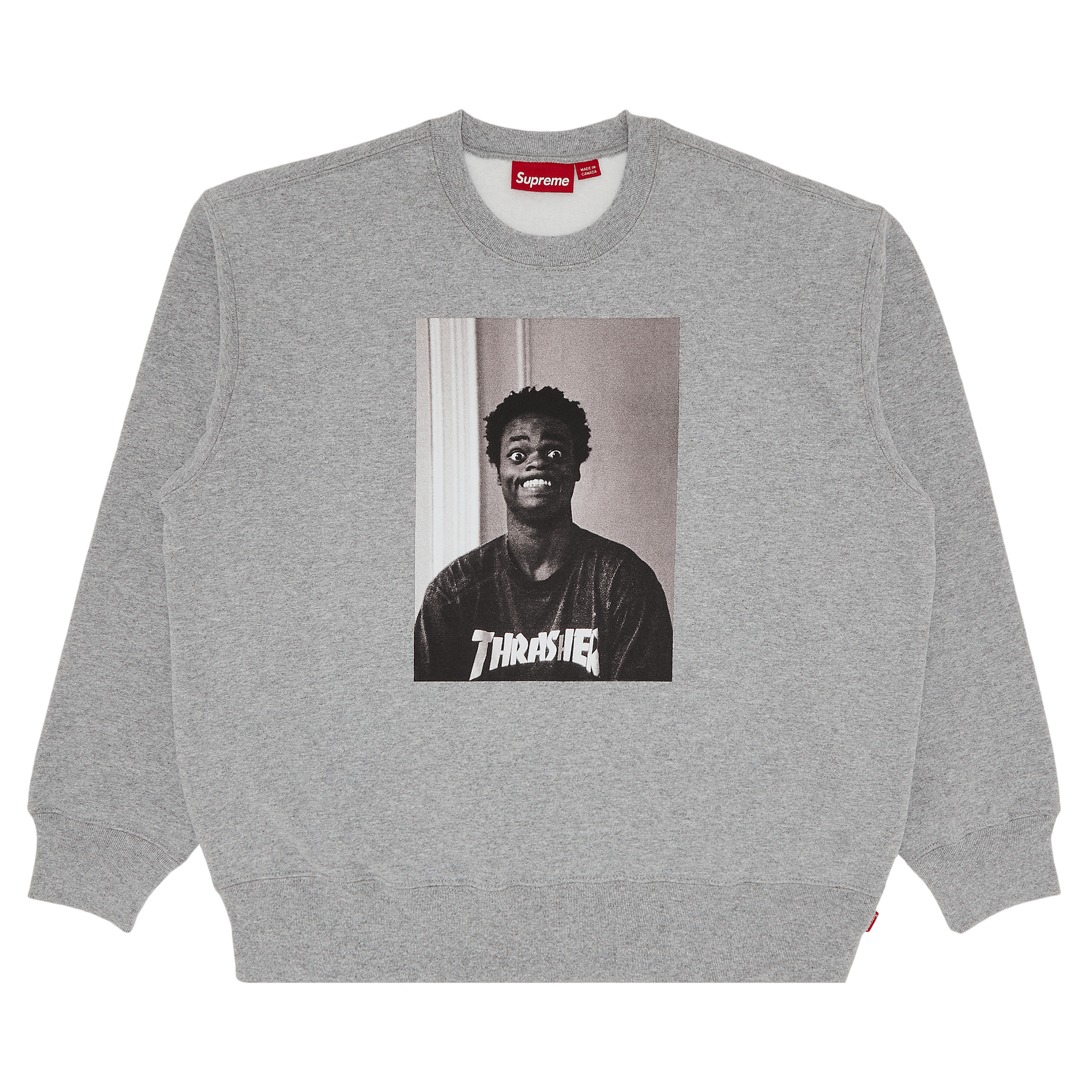 Supreme x Thrasher Crewneck 'Heather Grey'