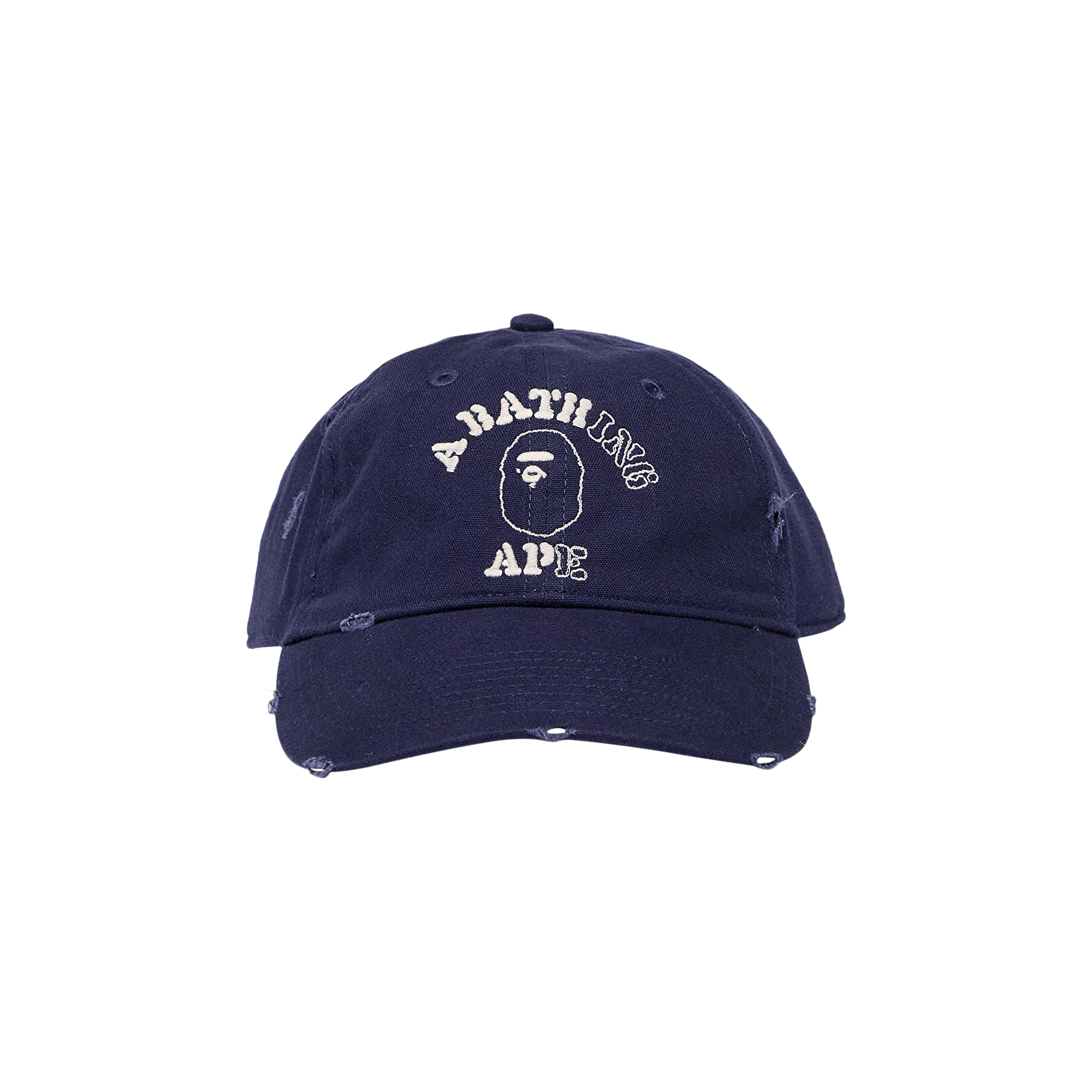 BAPE Worn Out College Cap 'Navy'