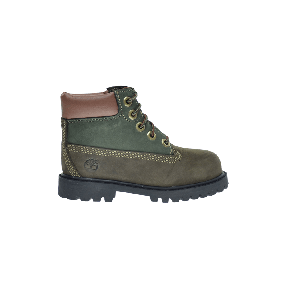 Timberland 6 Inch Premium Boot Toddler 'Green Brown'