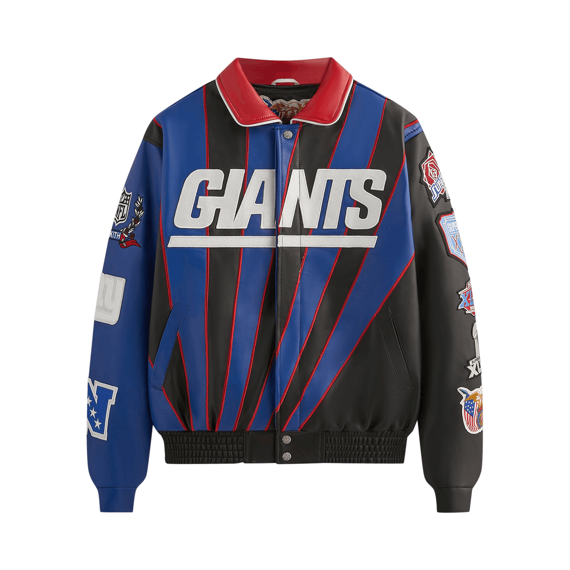 Kith & Jeff Hamilton for the NFL: Giants Leather Varsity Jacket 'Giants'