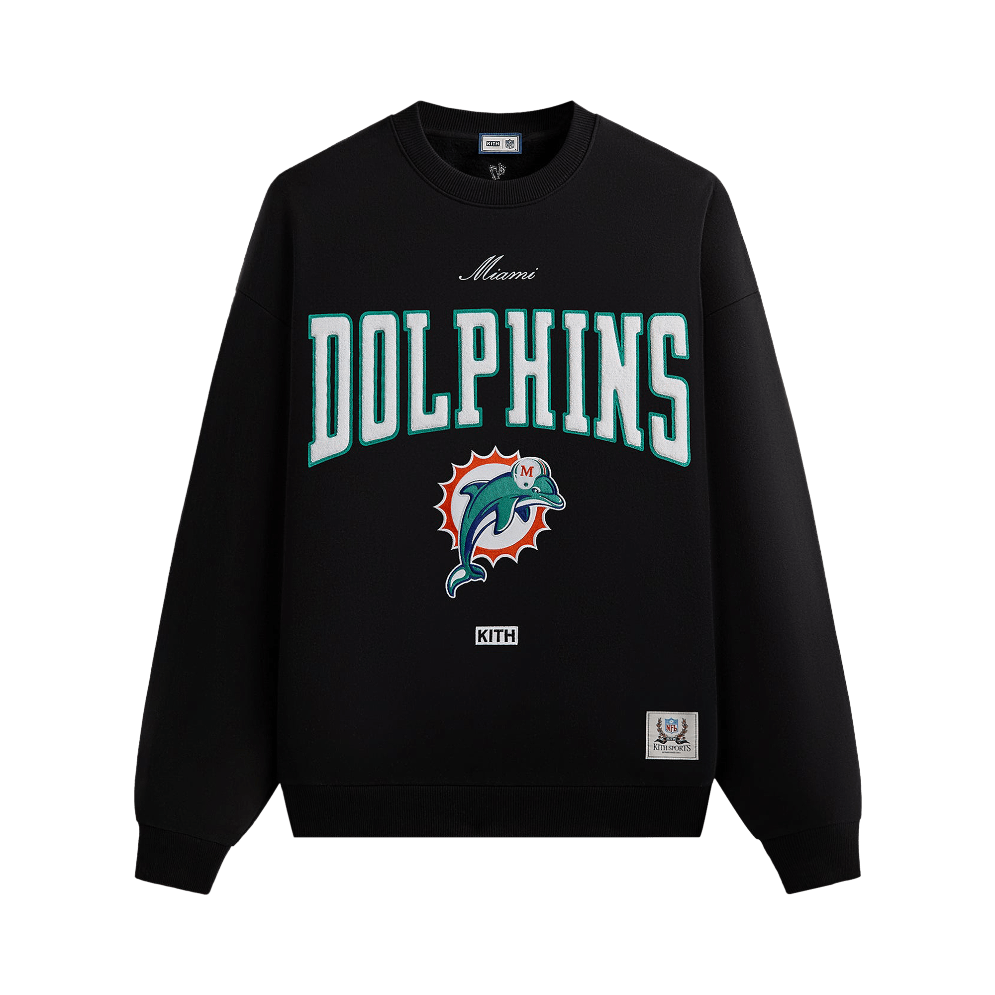 Kith & '47 for the NFL: Dolphins Nelson Crewneck 'Black'