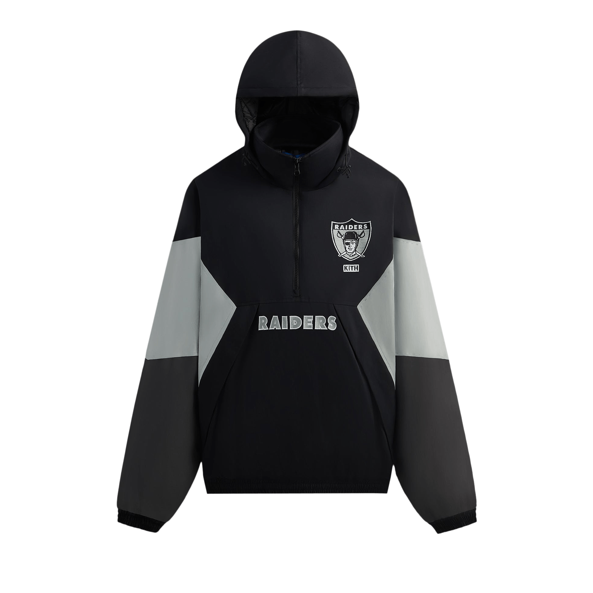 Kith & '47 for the NFL: Raiders Quarter Zip Anorak With Hood 'Black'