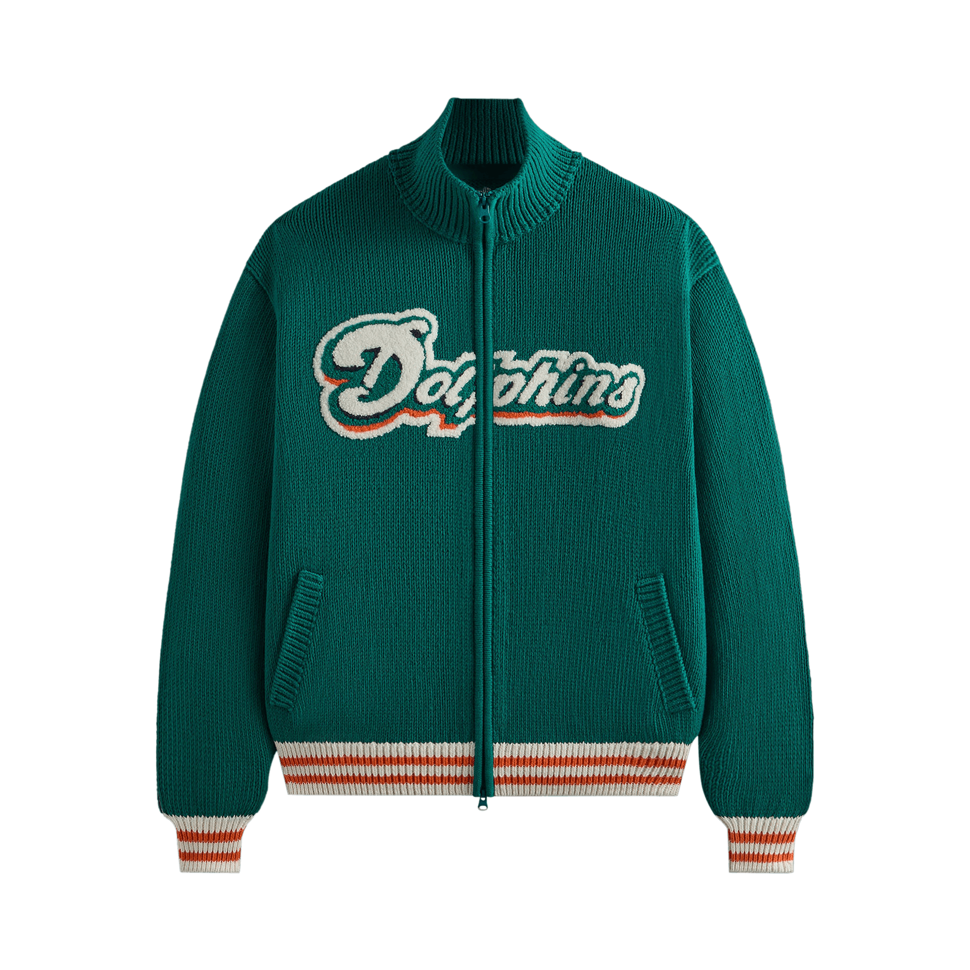 Kith & '47 for the NFL: Dolphins Wyona Full Zip Sweater 'Center'