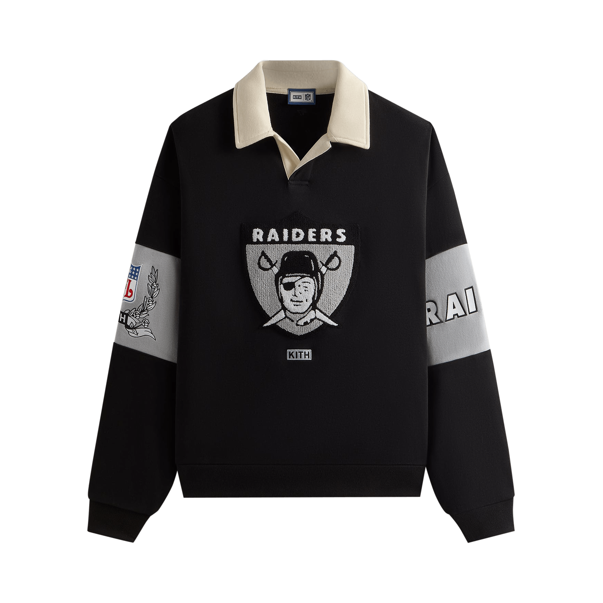 Kith & '47 for the NFL: Raiders Nelson Collared Pullover 'Black'