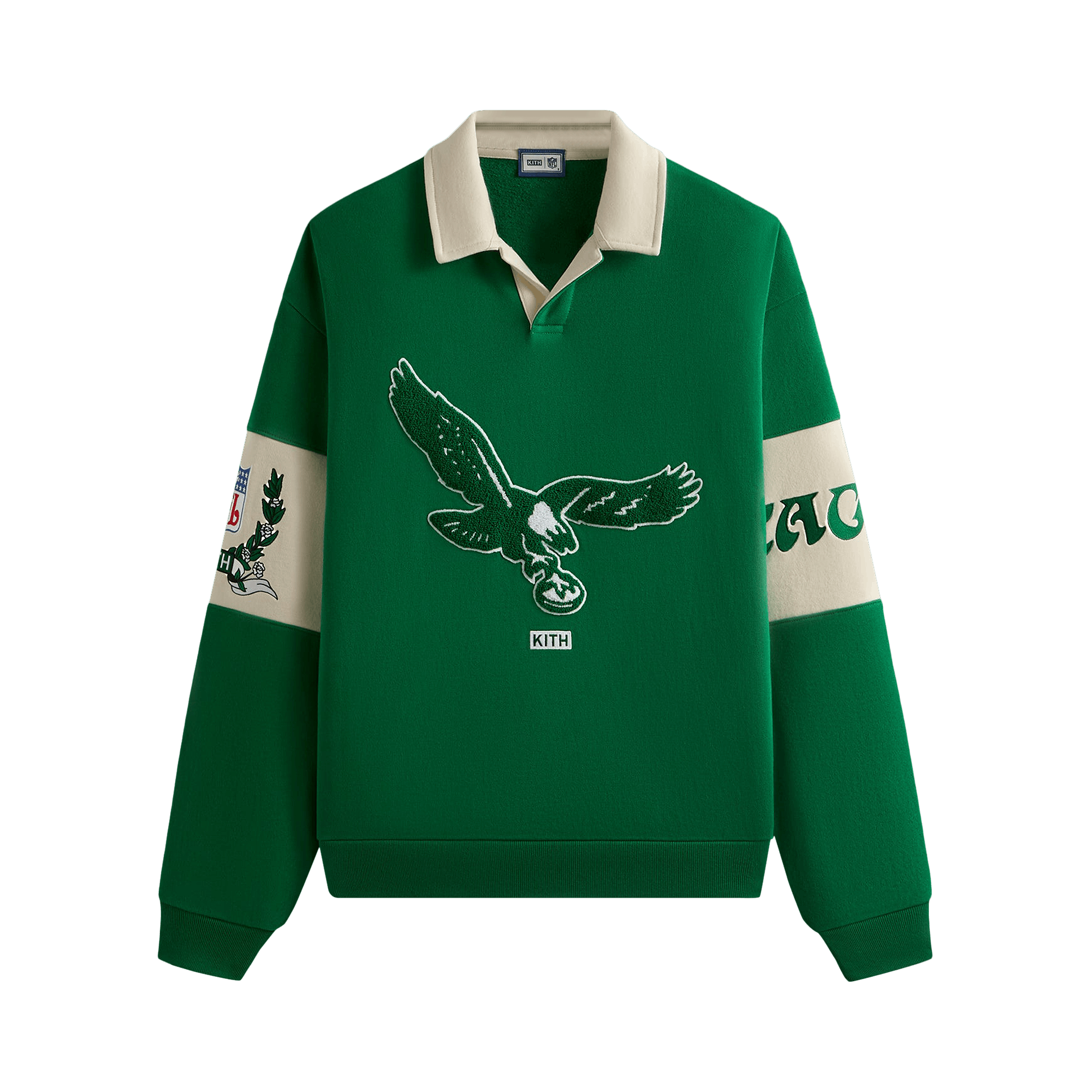 Kith & '47 for the NFL: Eagles Nelson Collared Pullover 'Parrot'