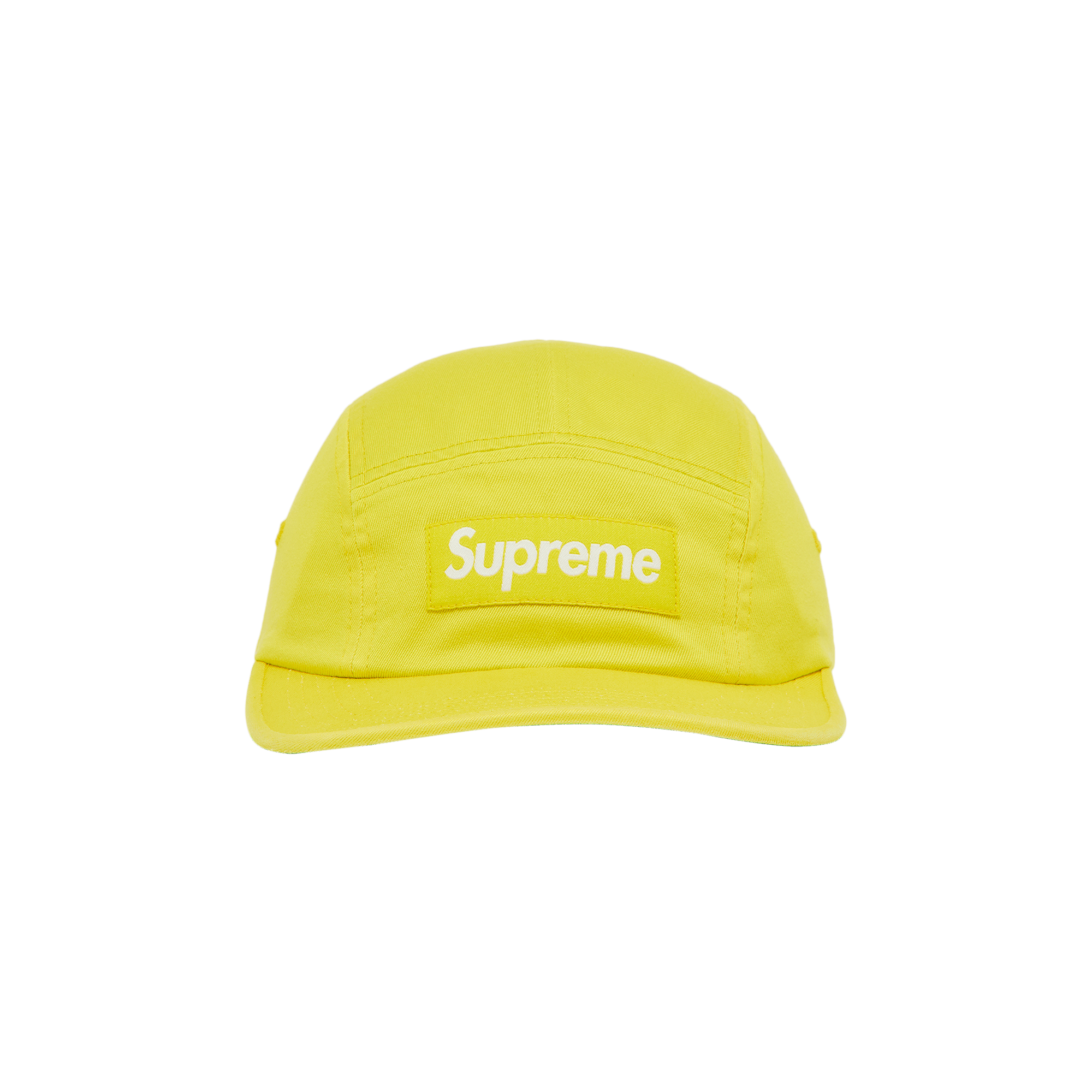 Supreme Washed Chino Twill Camp Cap 'Yellow'