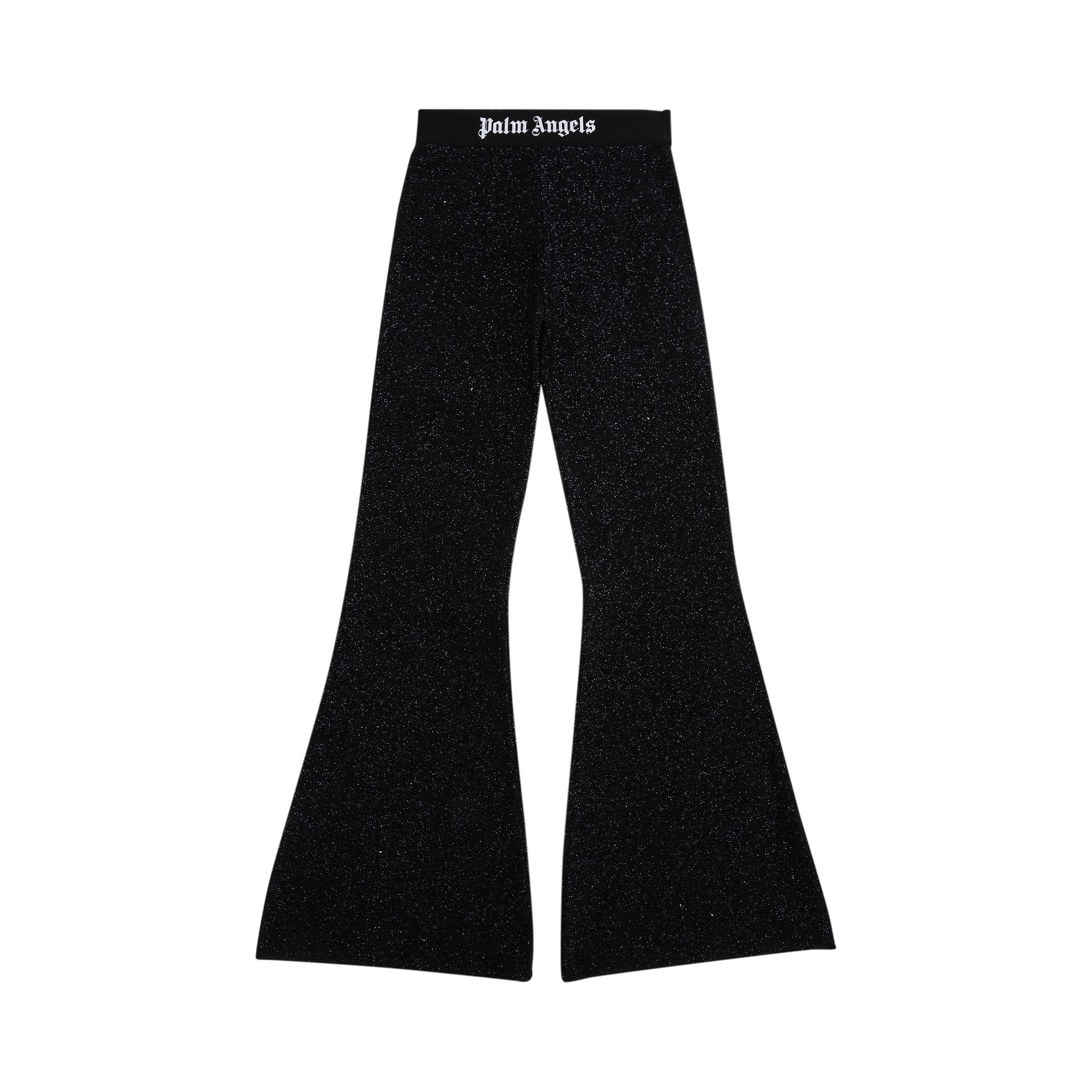 Palm Angels Logo Tape Lurex Pants 'Black/Black'
