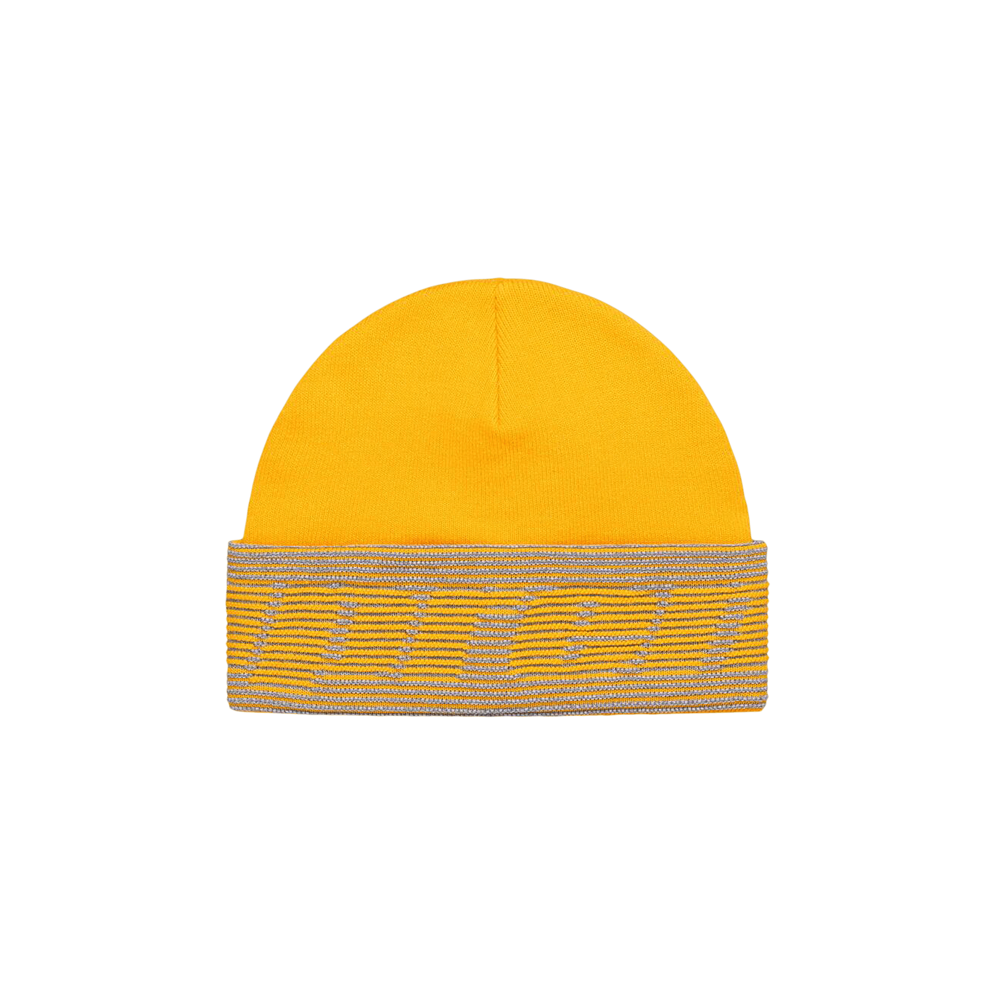 Supreme Reflective Jacquard Beanie 'Mustard'