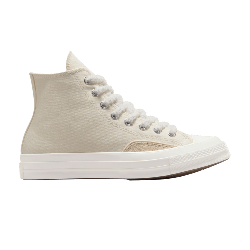 Converse Chuck 70 Luxe High 'Light Dune Fuzzy Laces'