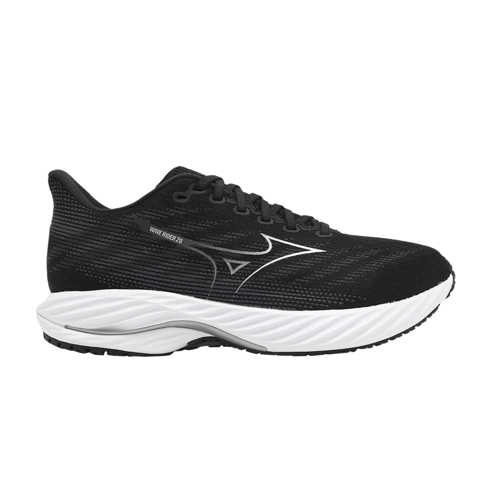 Mizuno Wave Rider 28 Super Wide 'Black White'