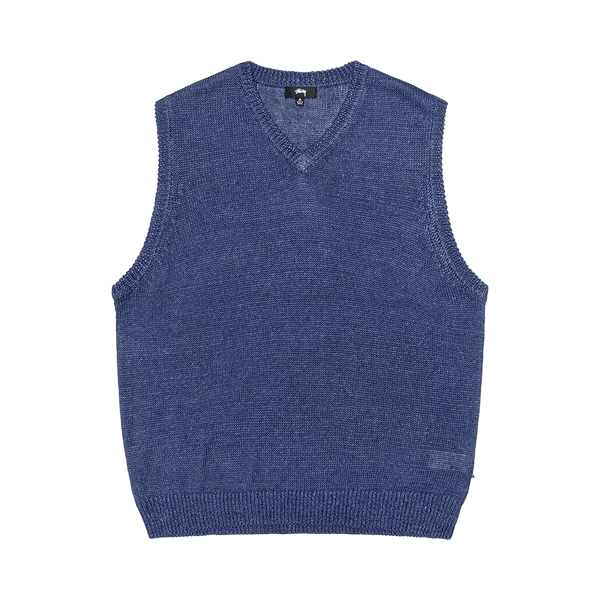 Stussy Loose Knit Linen Vest 'Blue'