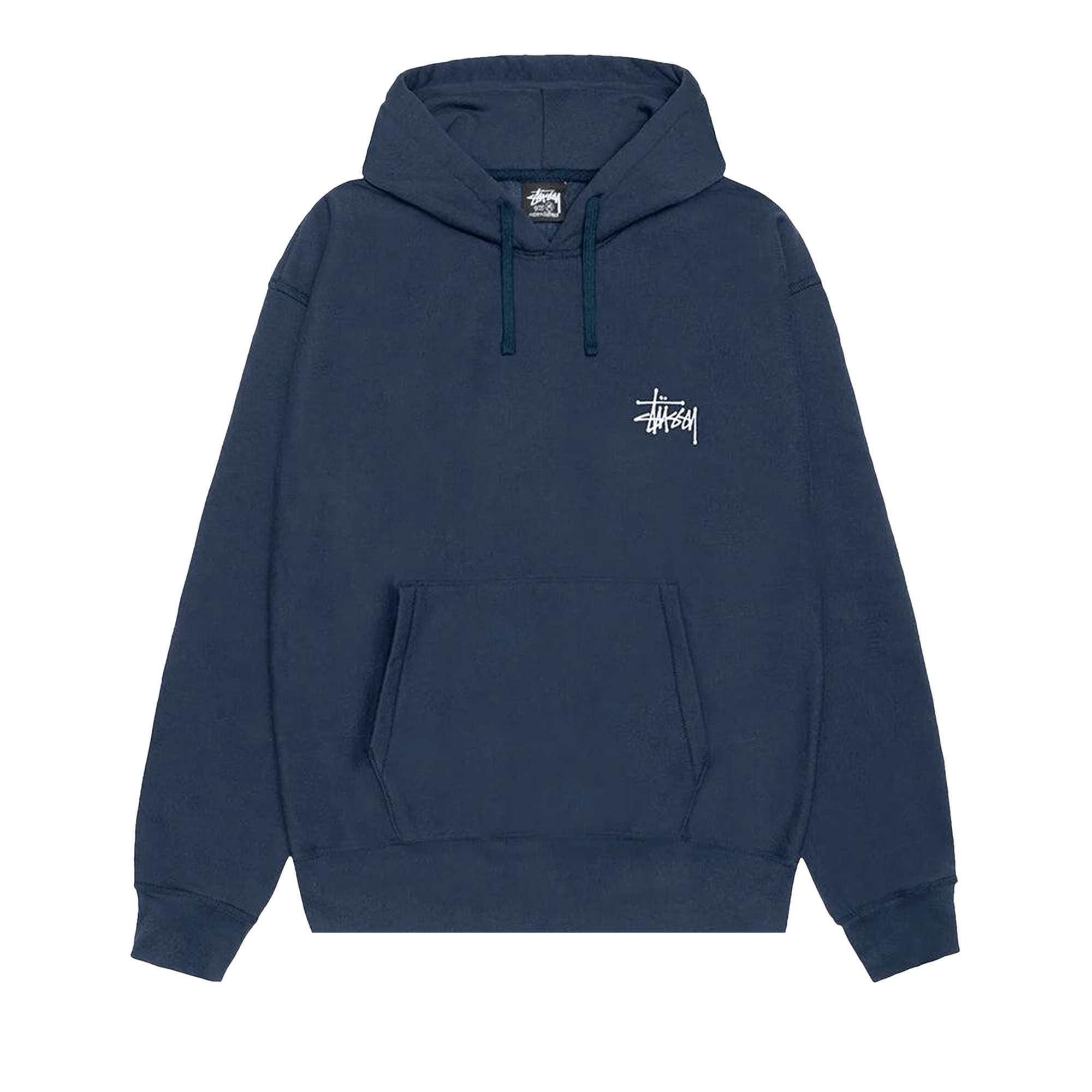 Stussy Basic Logo Hoodie 'Navy'