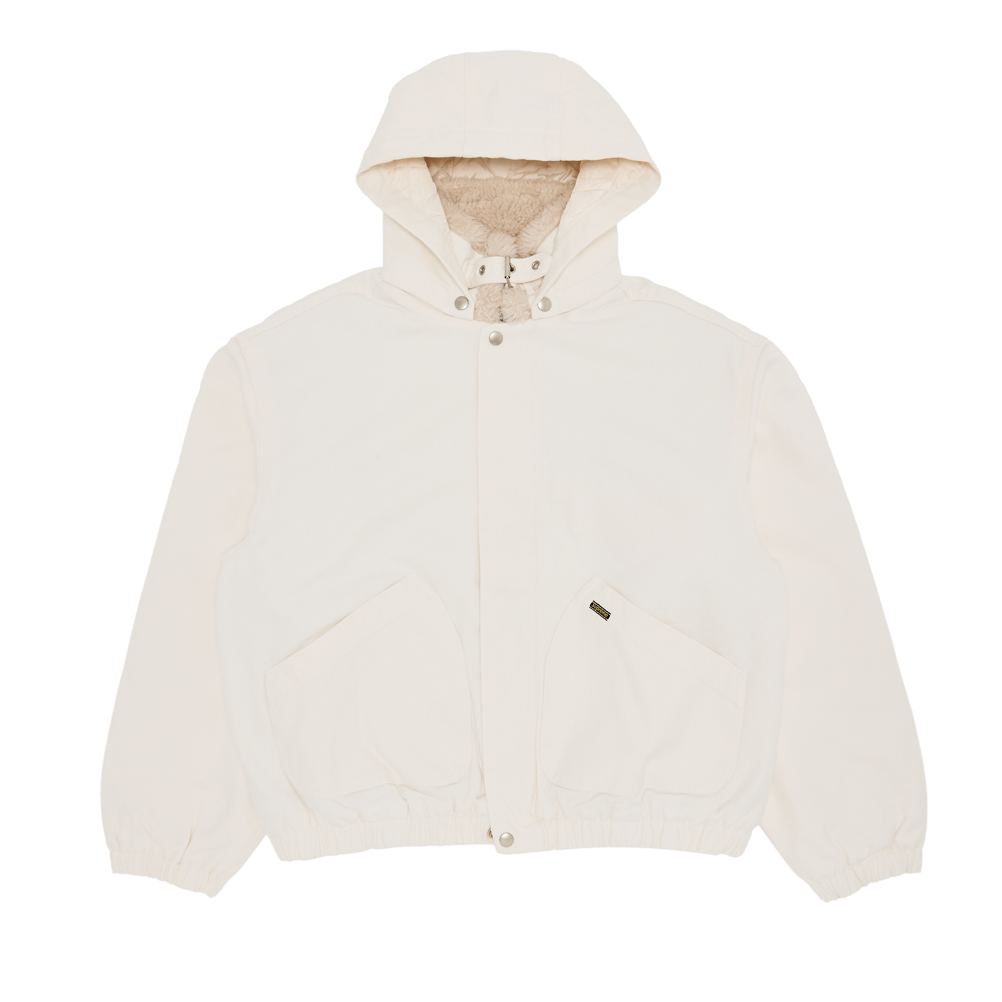 Supreme Faux Shearling Lined Bomber Jacket 'White'
