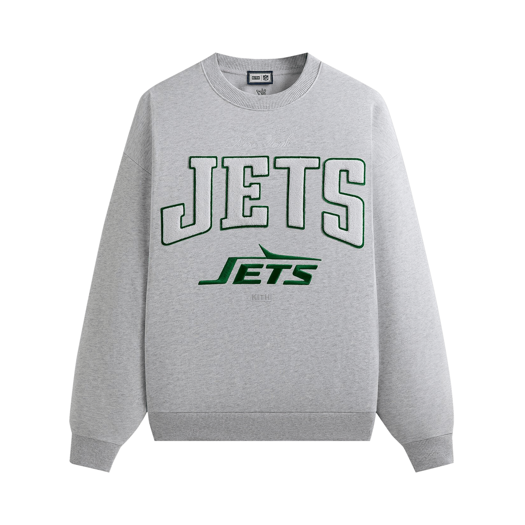 Kith & '47 for the NFL: Jets Nelson Crewneck 'Light Heather Grey'
