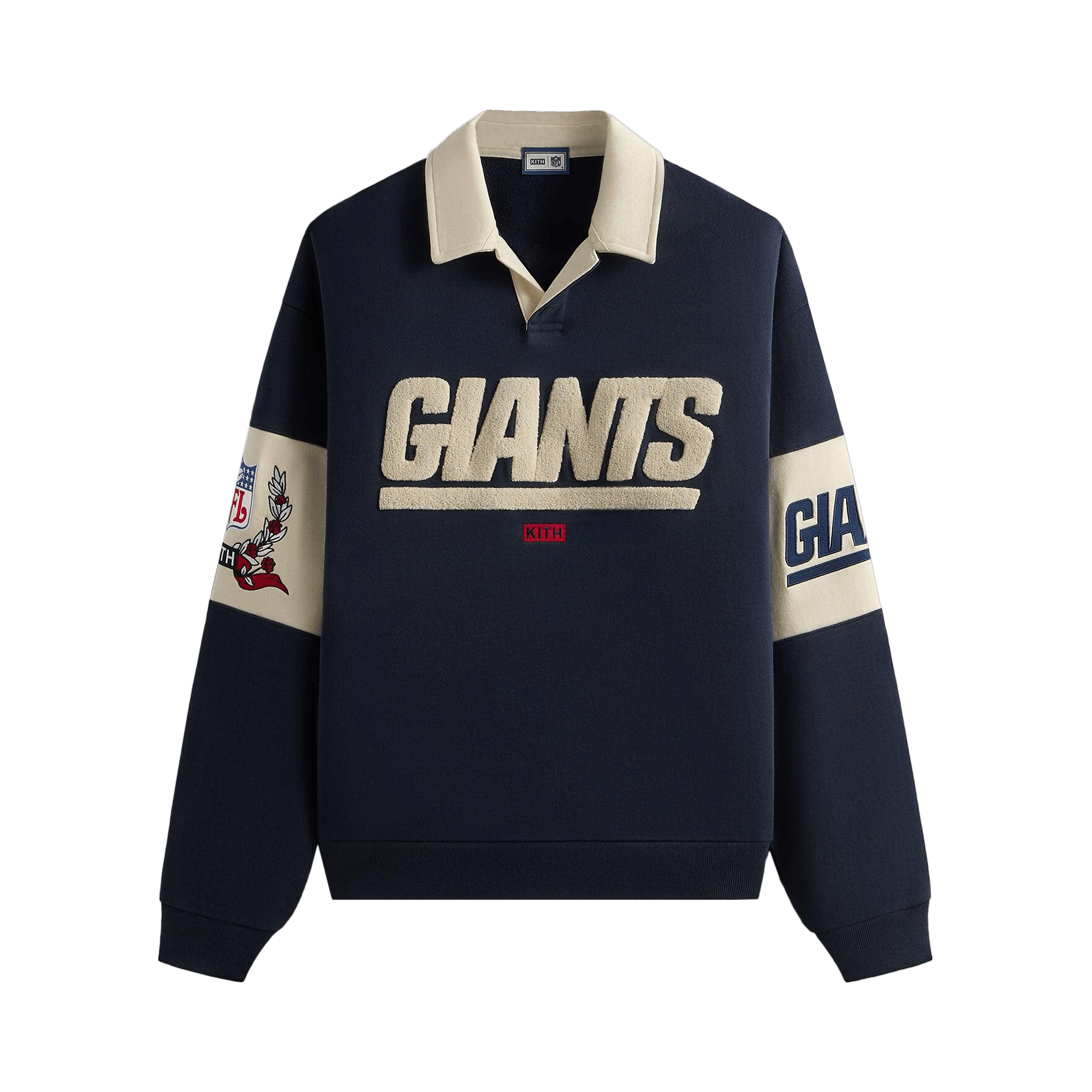 Kith & '47 for the NFL: Giants Nelson Collared Pullover 'Nocturnal'