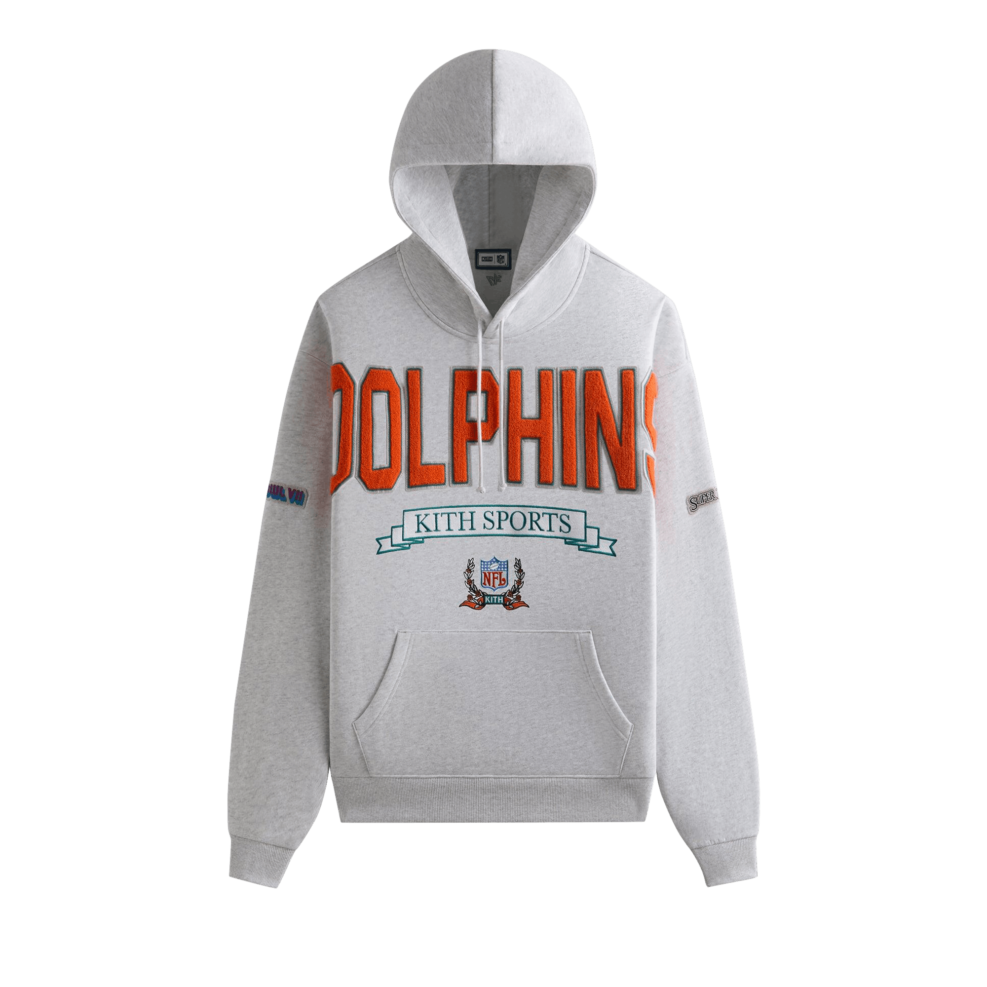 Kith & '47 for the NFL: Dolphins Nelson Hoodie 'Light Heather Grey'