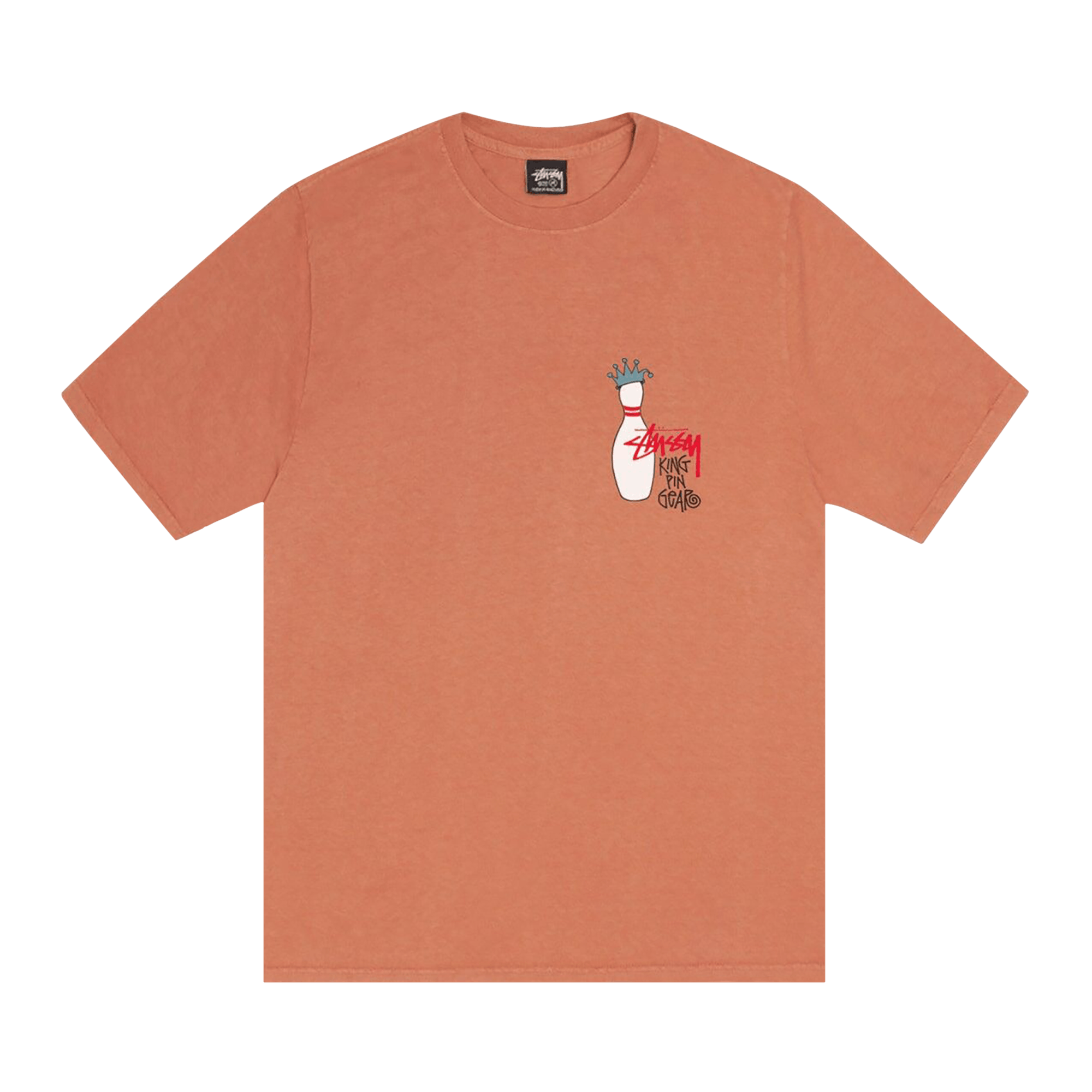 Stussy Pigment Dyed Kingpin Tee 'Rust'