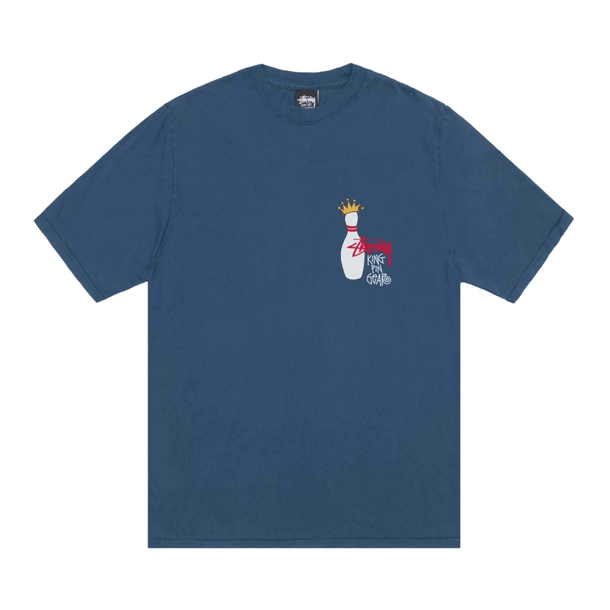 Stussy Pigment Dyed Kingpin Tee 'Navy'