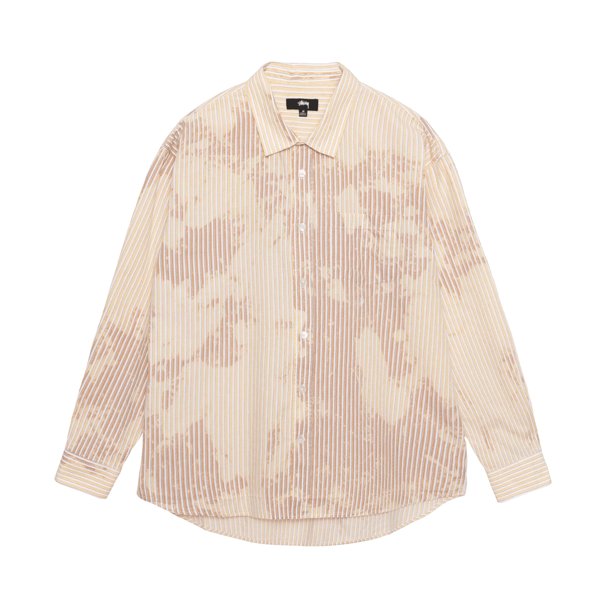 Stussy Bleached Poplin Classic Long-Sleeve Shirt 'Tan'