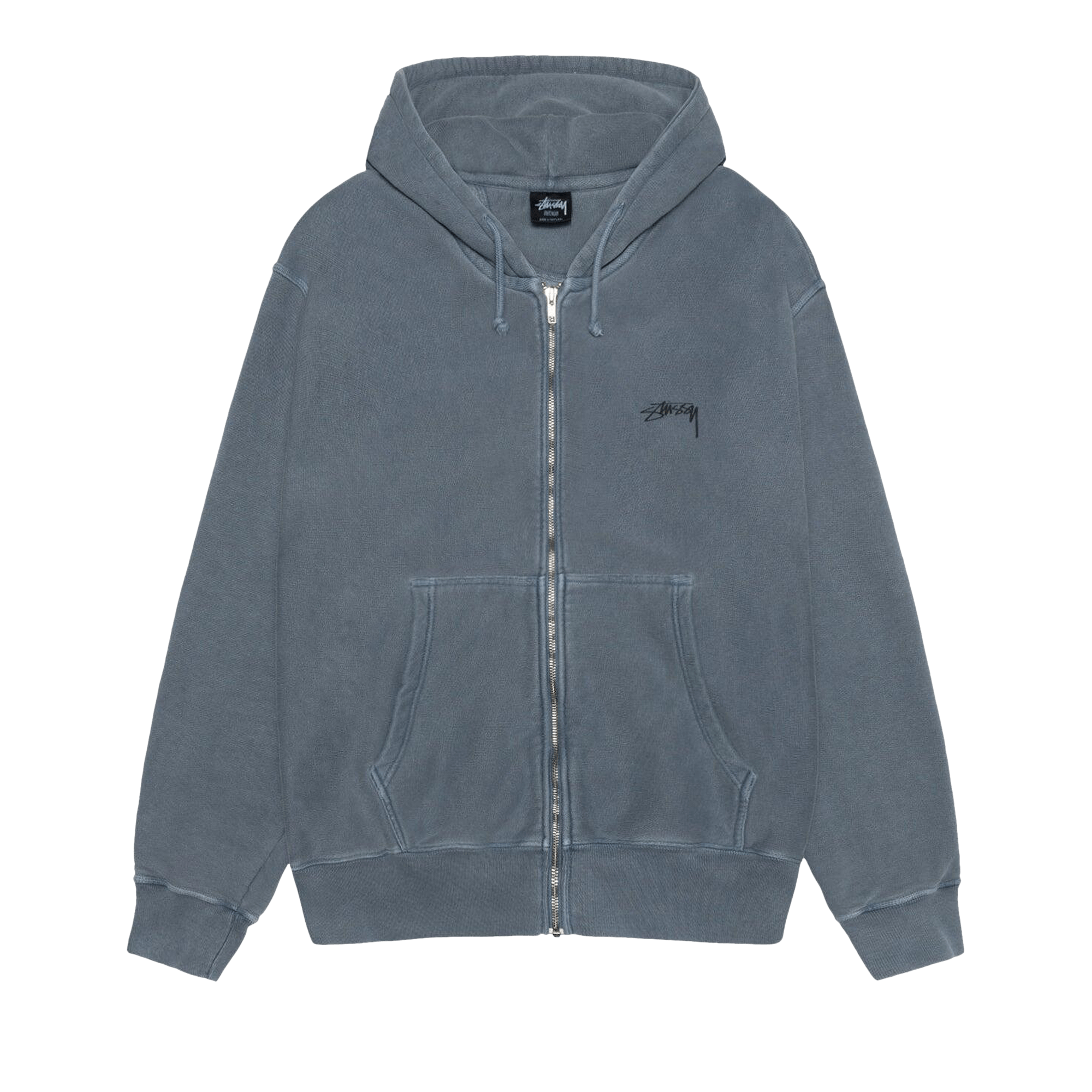 Stussy Pigment Dyed Buana Zip Hoodie 'Navy'