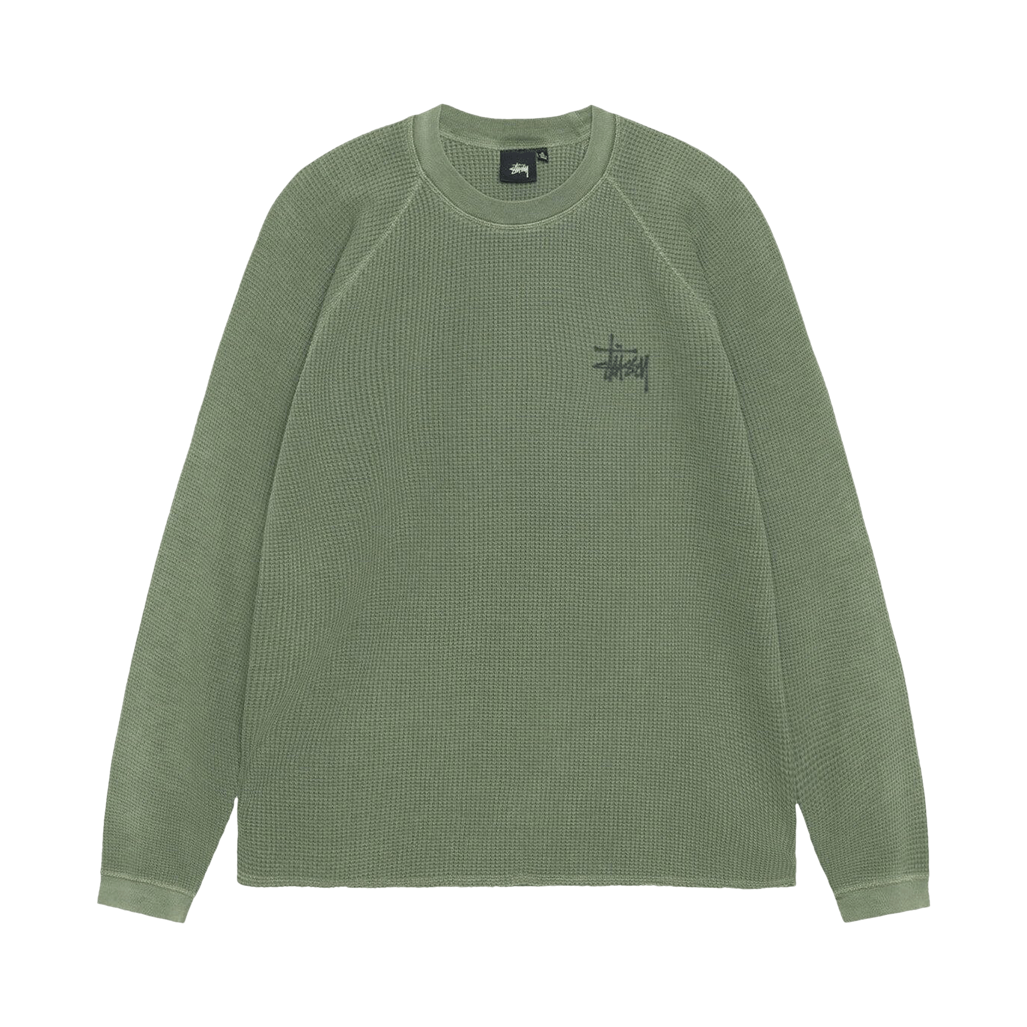 Stussy Raglan Thermal Long-Sleeve Crew 'Pine'