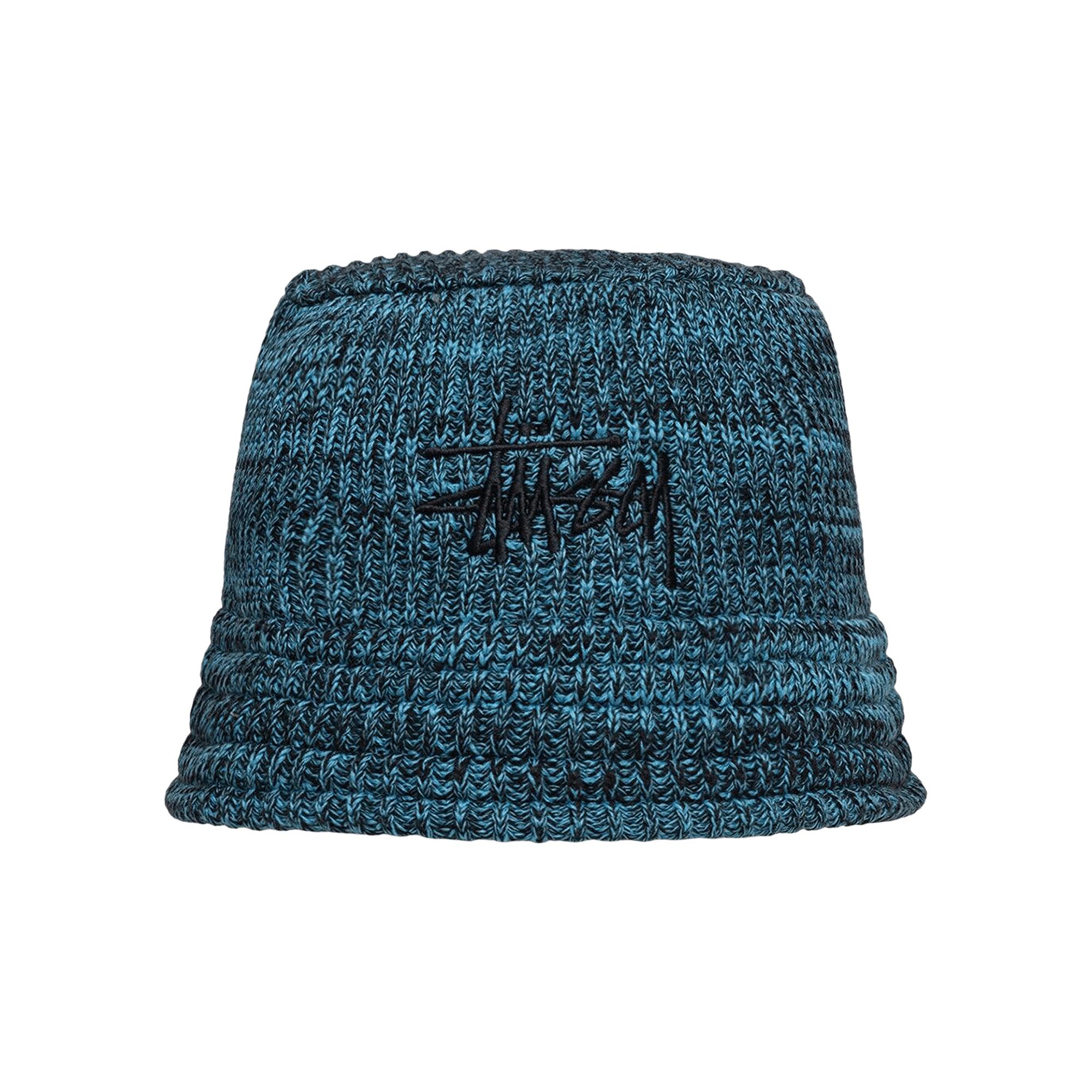 Stussy Marl Knit Bucket Hat 'Blue'