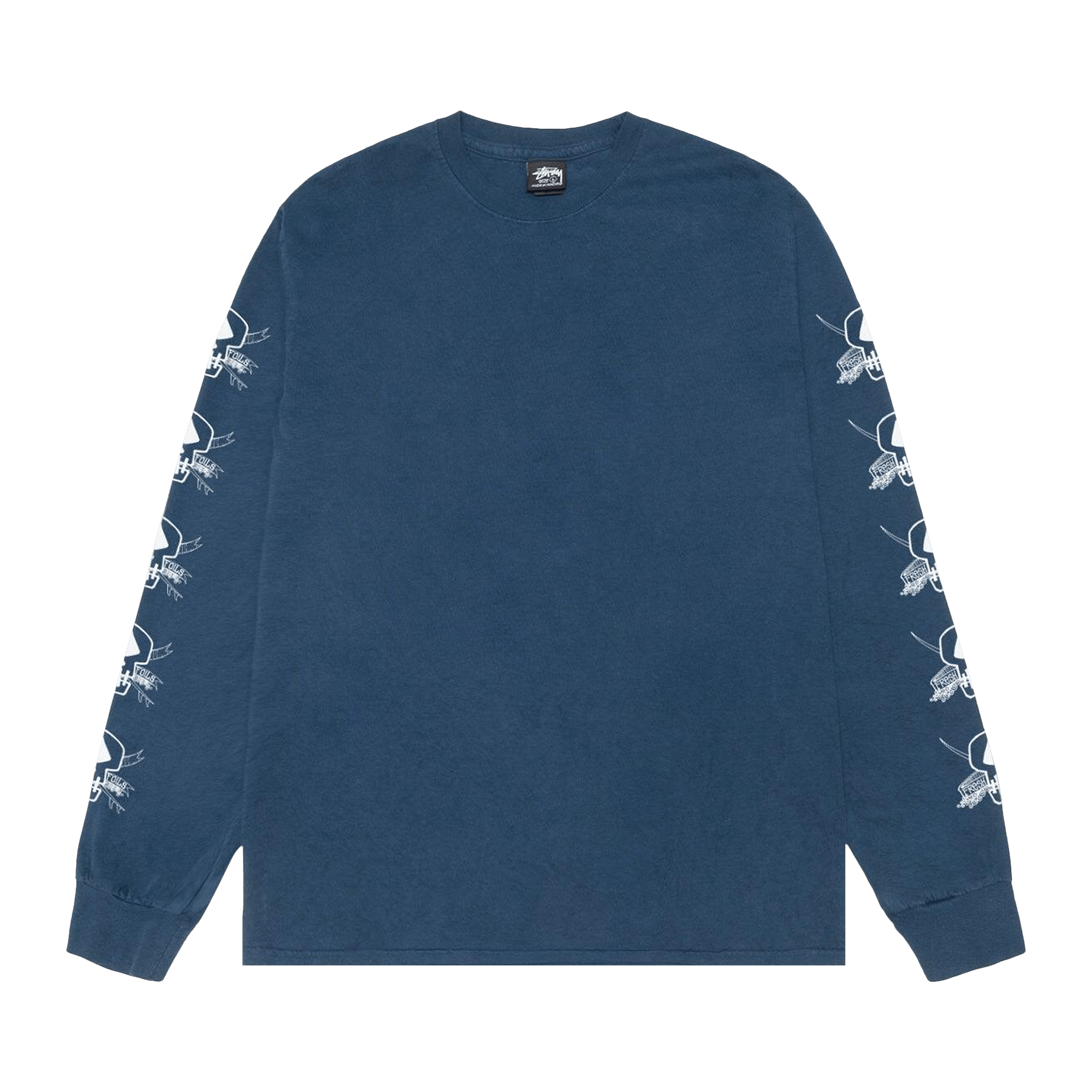 Stussy Pigment Dyed Foils Long-Sleeve Tee 'Navy'