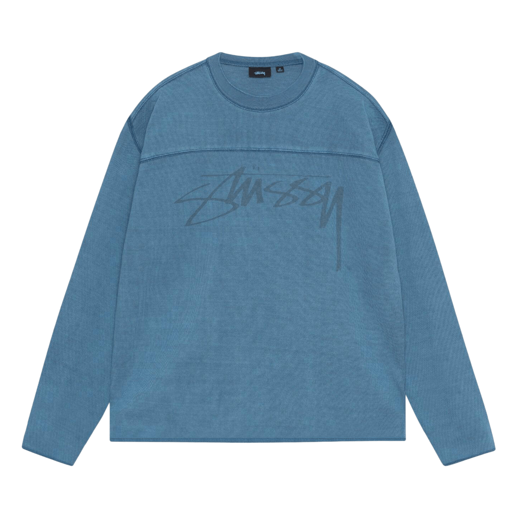 Stussy Pigment Dyed Football Crew 'Blue'