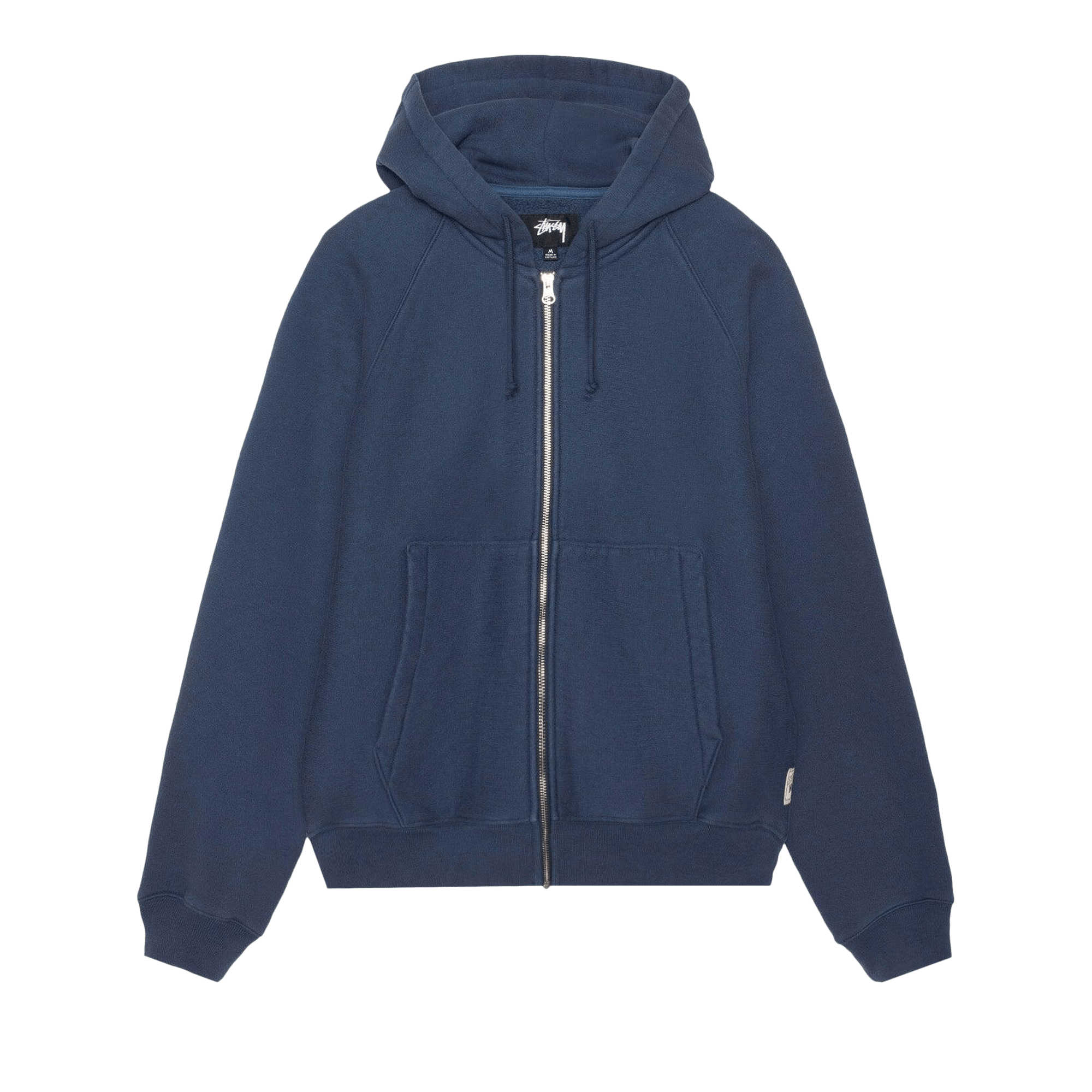 Stussy Raglan Zip Hoodie 'Navy'