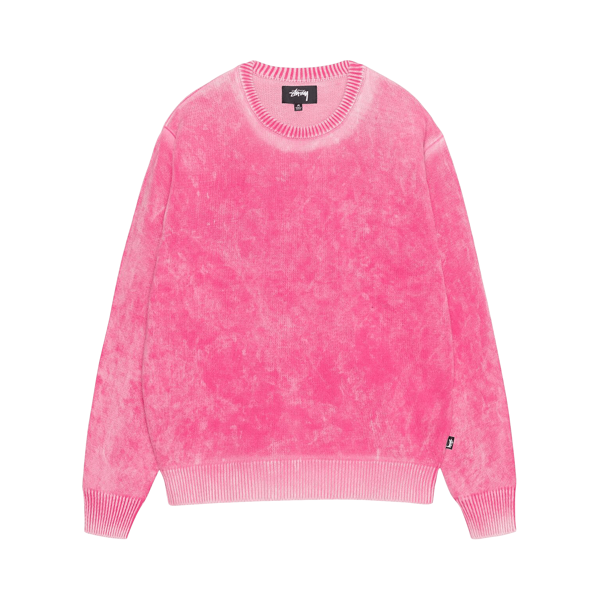 Stussy Faded Knit Crew 'Pink'