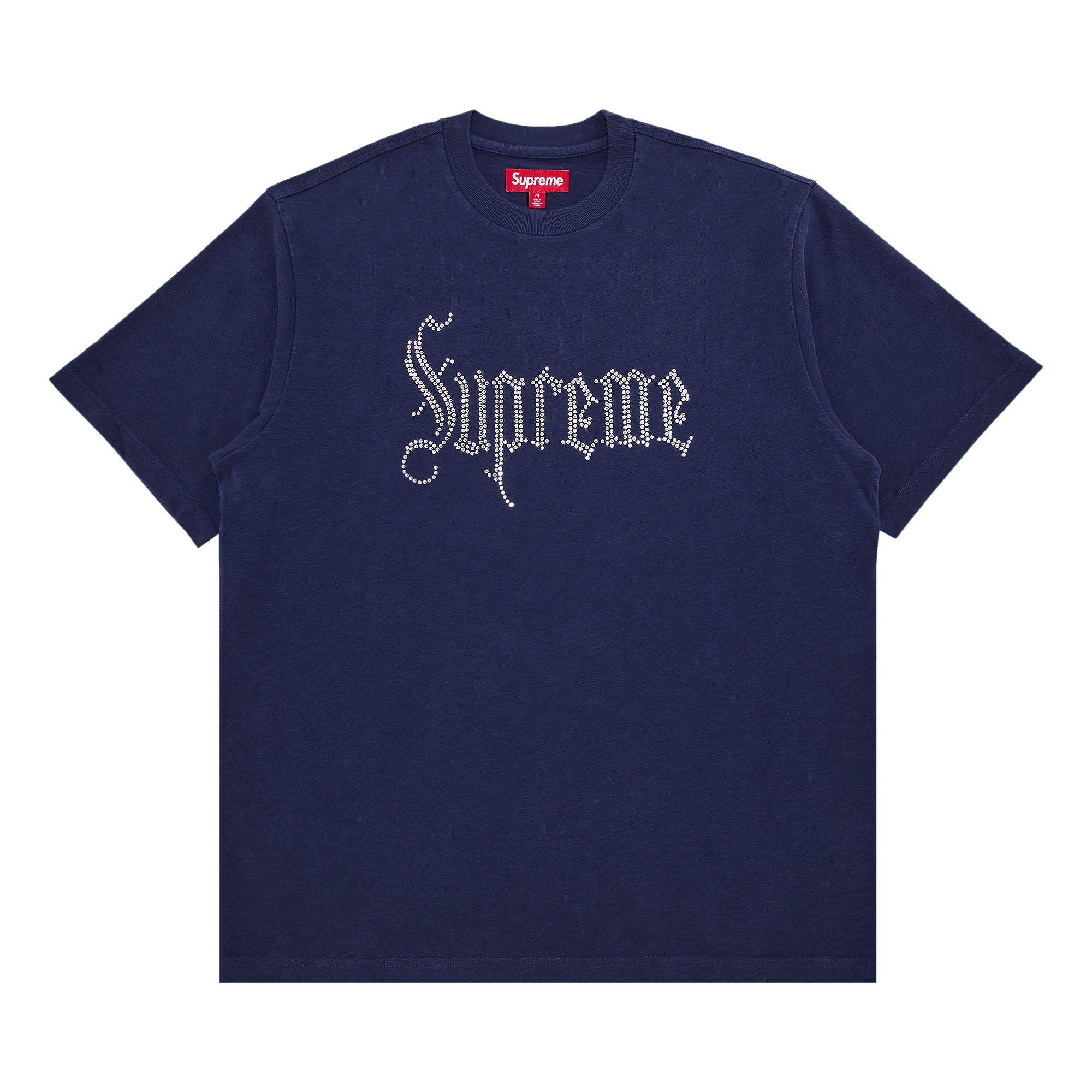 Supreme Rhinestone Short-Sleeve Top 'Navy'