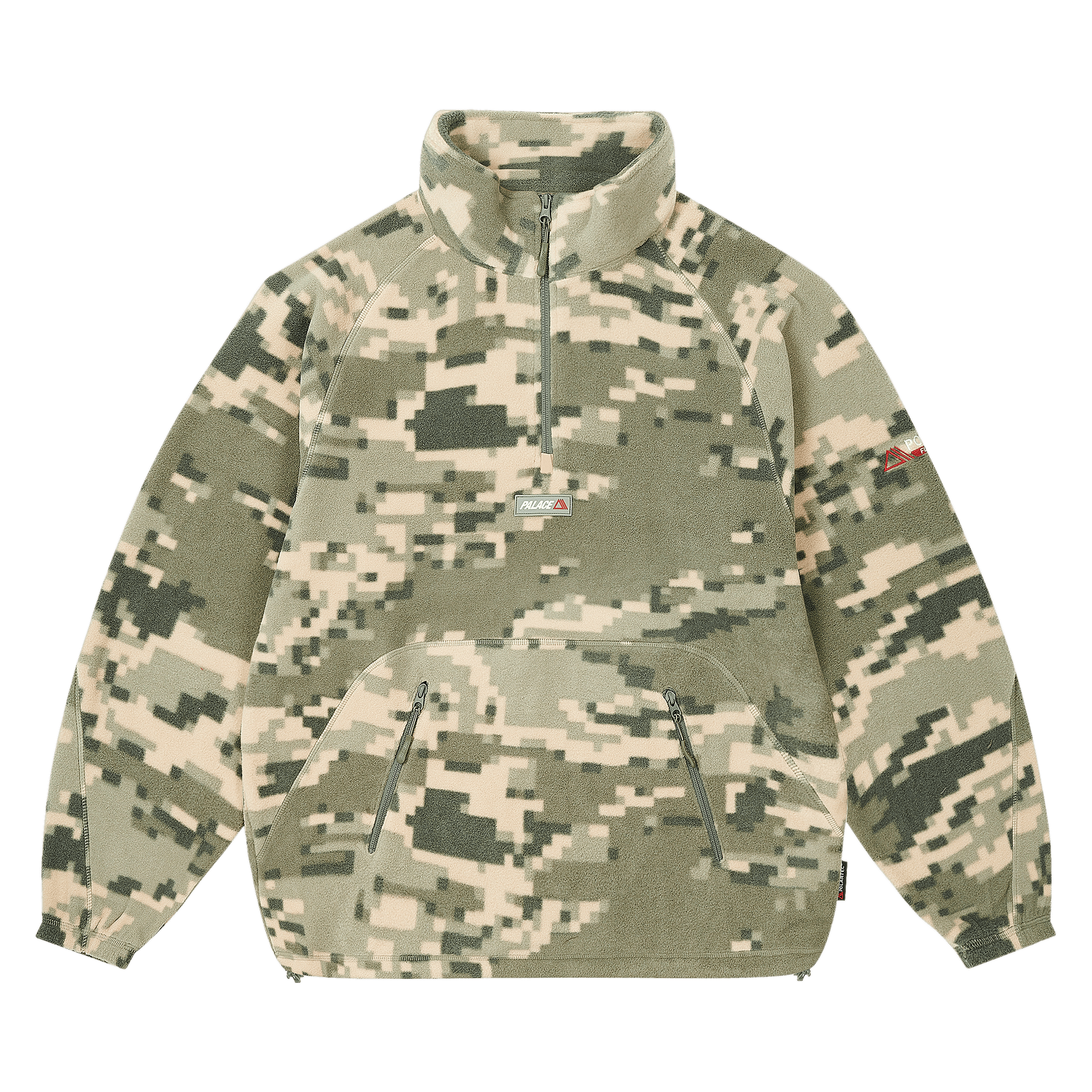 Palace Polartec 1/2 Zip Jacket 'Tiger Digi Camo'