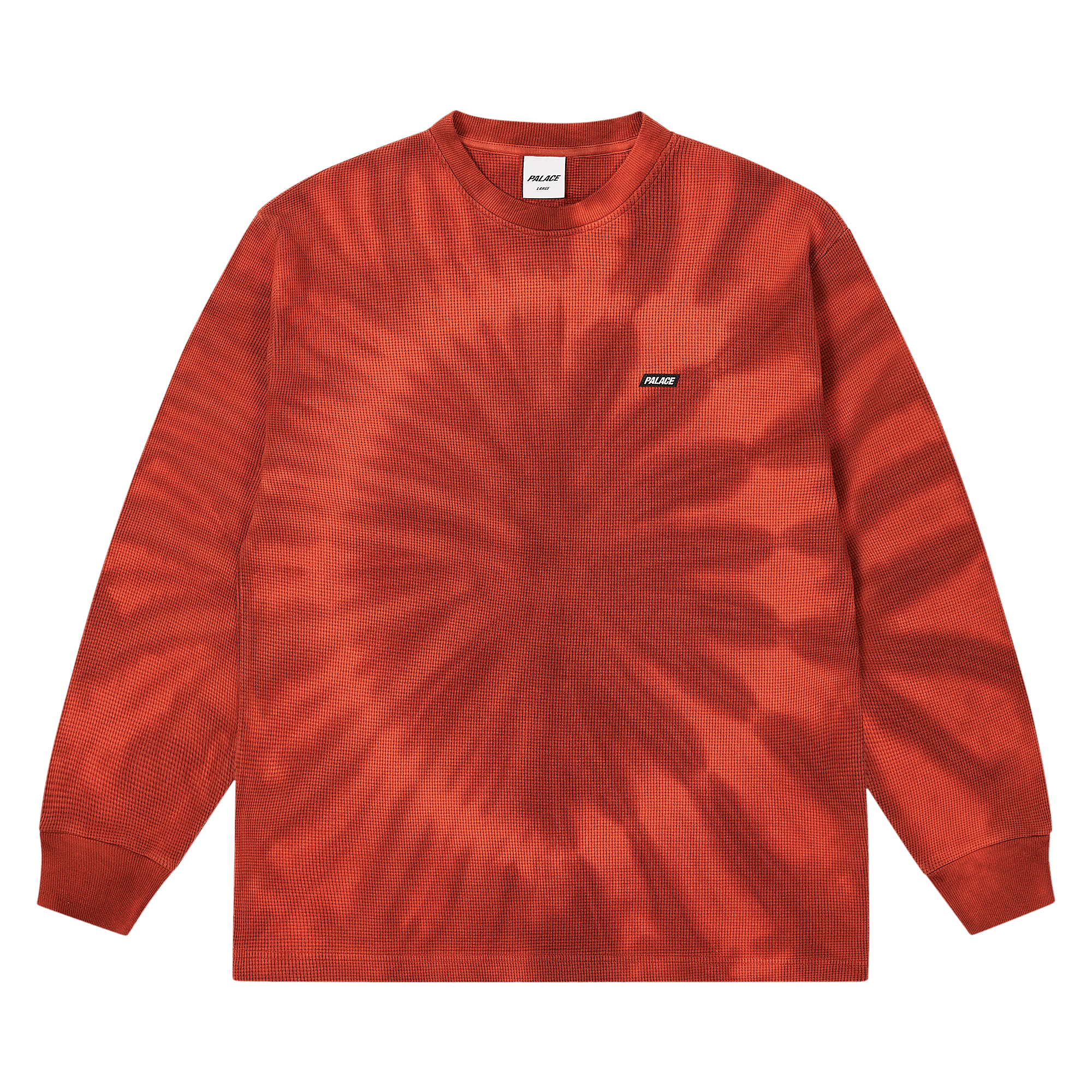 Palace Tie-Dye Waffle Long-Sleeve 'Burnt Orange'
